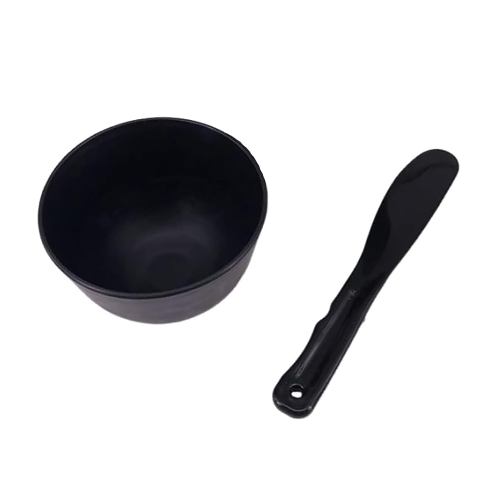 1 Pair Silicone Mixing Bowls for Makeup & Skincare - Black Cosmetic Mask Mixing Bowl Set with Spatula - Perfect for DIY Facial Masks, Creams & Beauty Treatments at Home or Salon