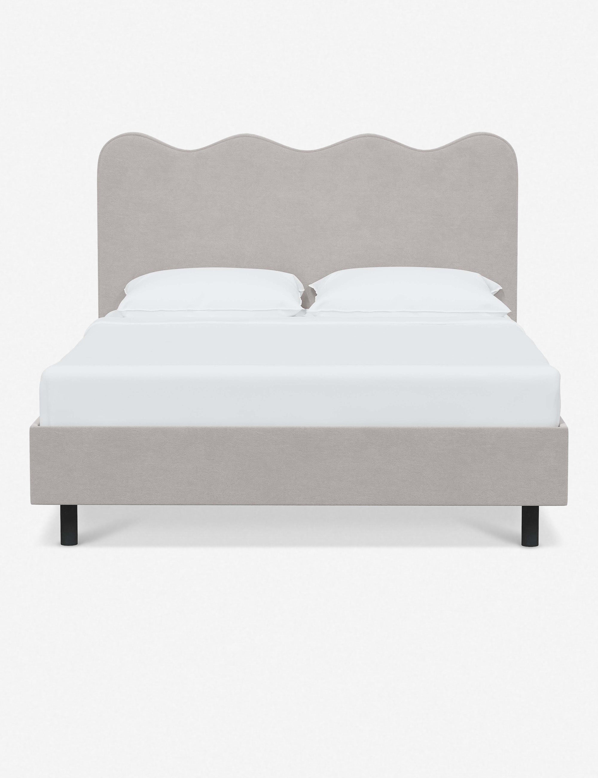 Modern Clementine Platform Bed Frame - Queen Size, Wooden Slat Support, Sturdy & Minimalist Design - Perfect for Bedrooms, Guest Rooms & Small Spaces