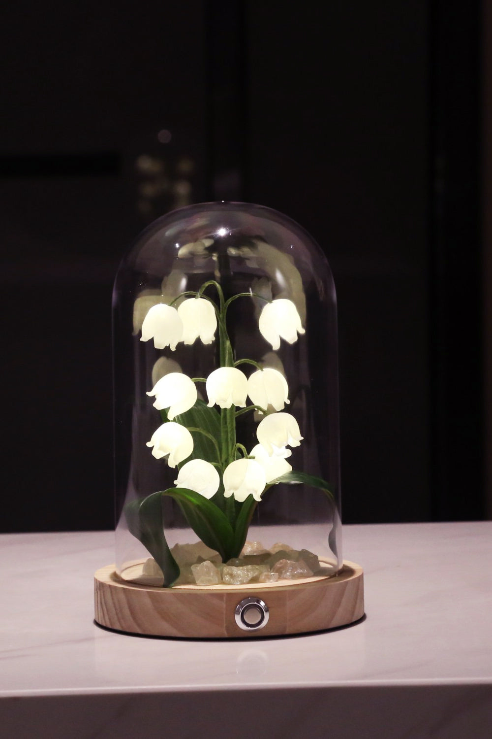 Bell Orchid Warm Night Light - Soft Glow LED Bedside Lamp for Nursery, Kids Room, and Relaxation | Perfect for Nighttime Feeding, Reading & Creating a Cozy Atmosphere