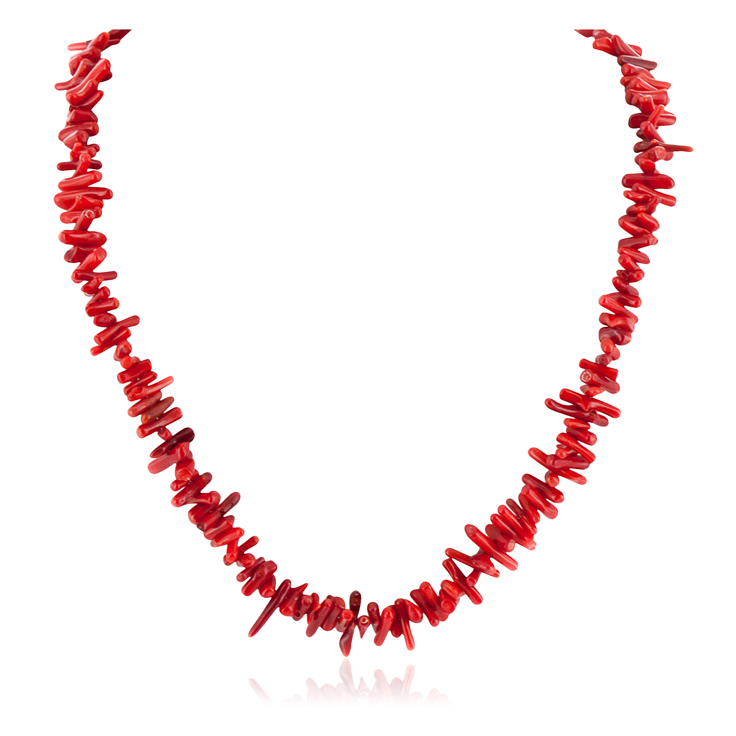 Authentic Silver Navajo Coral Native American Necklace - Handmade by Loma Siiva | $250 Tag Certified (25314) | Perfect for Boho Fashion, Cultural Events & Gift Giving