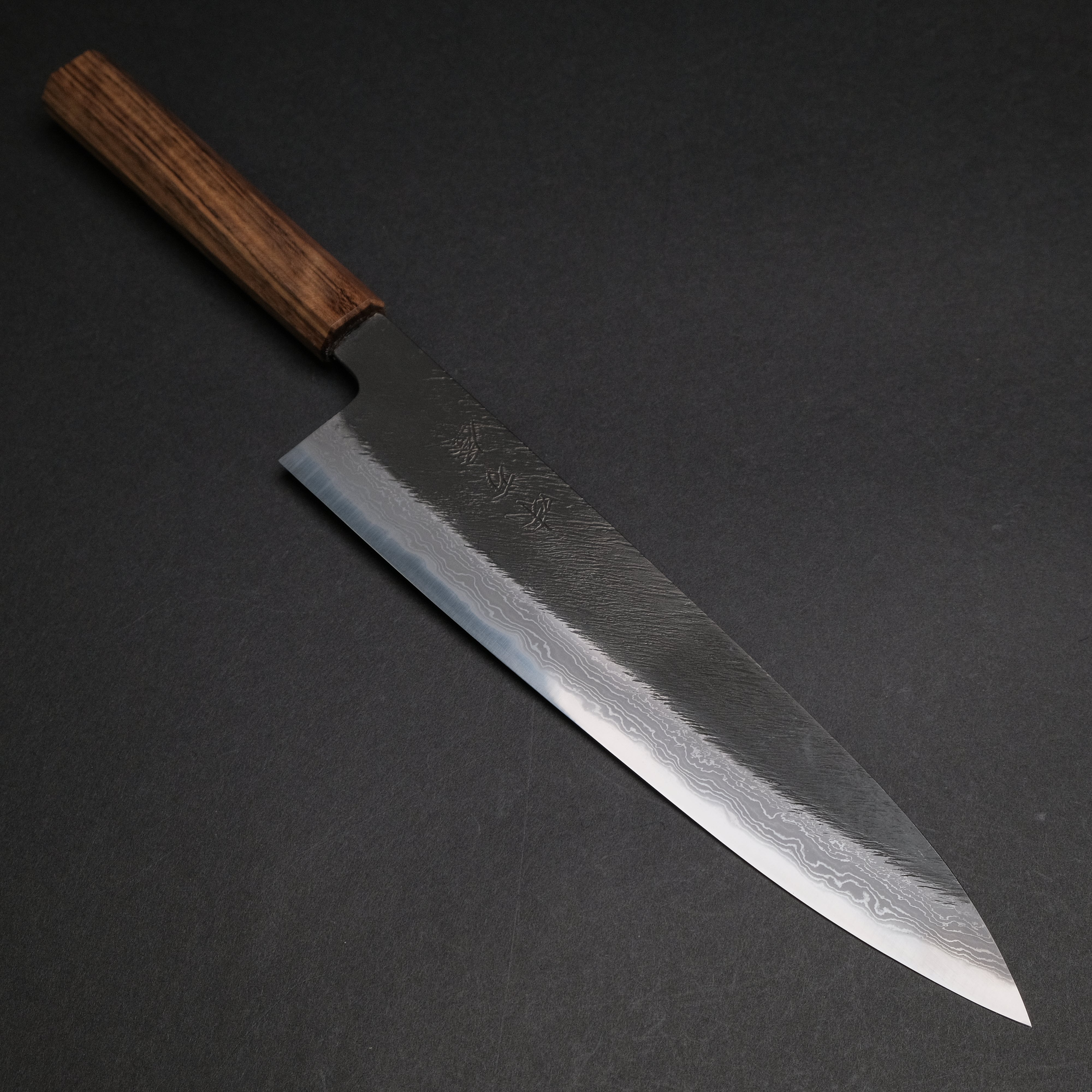 Ajikataya White #2 Matsuba Damascus Gyuto 240mm Japanese Chef Knife with Obankole Handle - Premium Kitchen Knife for Professional Chefs & Home Cooking, Perfect for Slicing, Dicing & Meat Cutting