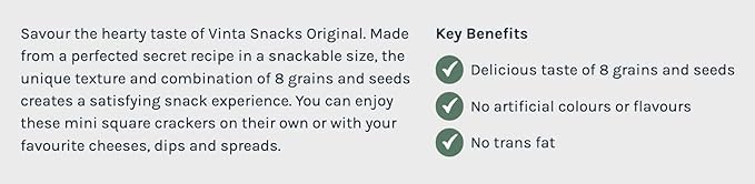 Original Dare Vinta Snacks Crackers, 200g/7oz (Pack of 2) - Crunchy & Delicious Snack for Parties, Lunch Boxes & On-the-Go | Shipped from Canada