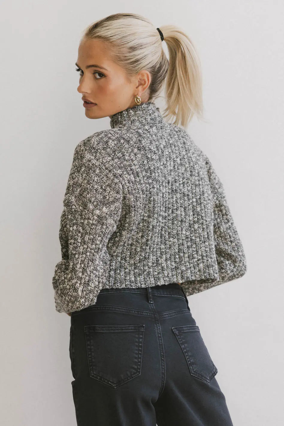 Kacee Knitted Sweater Women's Black Winter Pullover | Cozy Casual Wear for Fall & Winter | Perfect for Office, Dating & Holiday Outfits