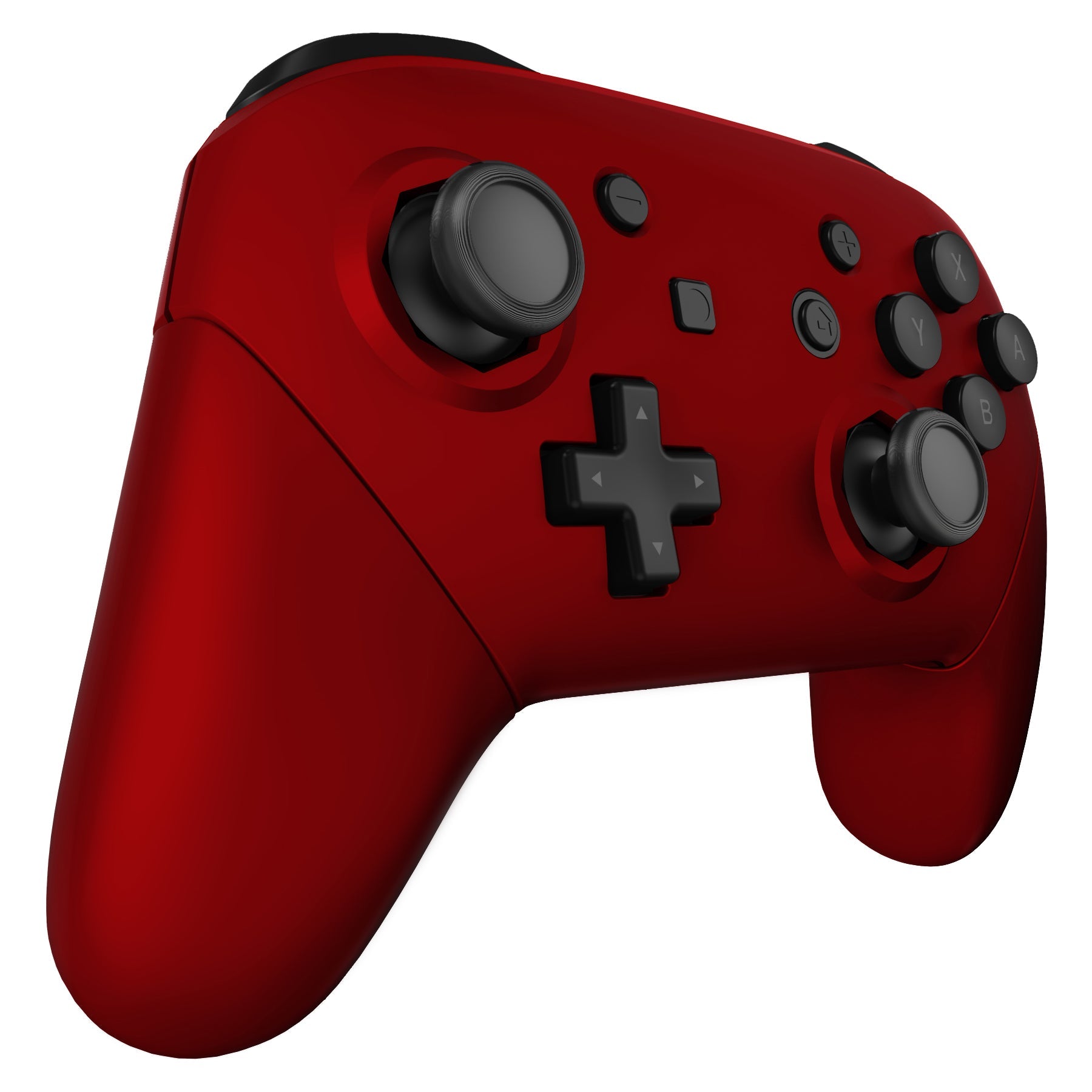 eXtremeRate Octagonal Gated Joystick Replacement Kit - Full Shell Faceplate & Backplate Set for Nintendo Switch Pro Controller (Scarlet Red) - Perfect for Competitive Gaming & Enhanced Control