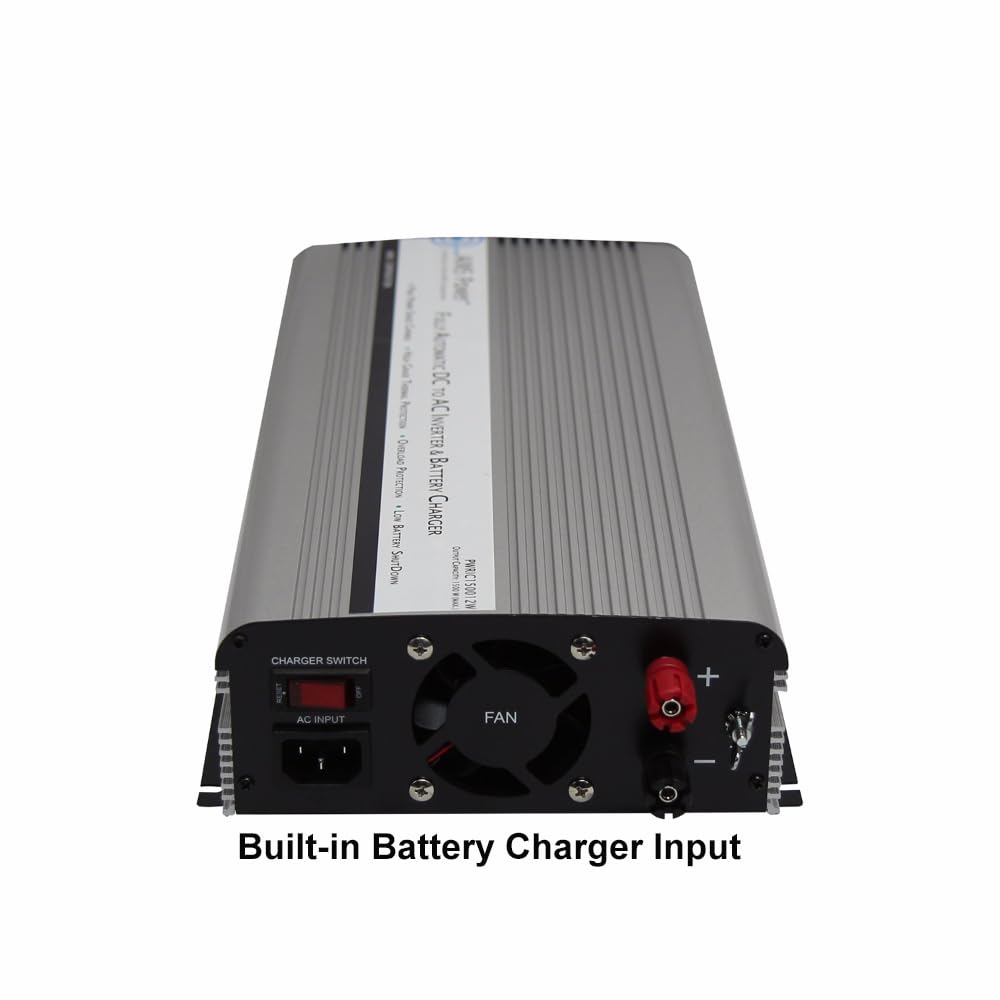 1500W Modified Sine Wave Power Inverter with Battery Charger & Transfer Switch - AIMS Power PWRIC1500W for RV, Camping, Emergency Backup & Off-Grid Power Supply