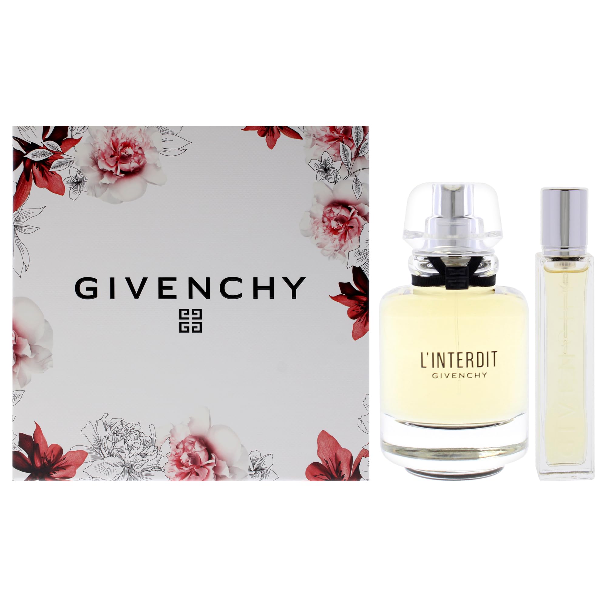 Givenchy L'Interdit Eau de Parfum Gift Set for Women - 1.7oz & 0.42oz Perfume Spray Duo | Luxurious Fragrance for Date Night, Special Occasions & Everyday Elegance