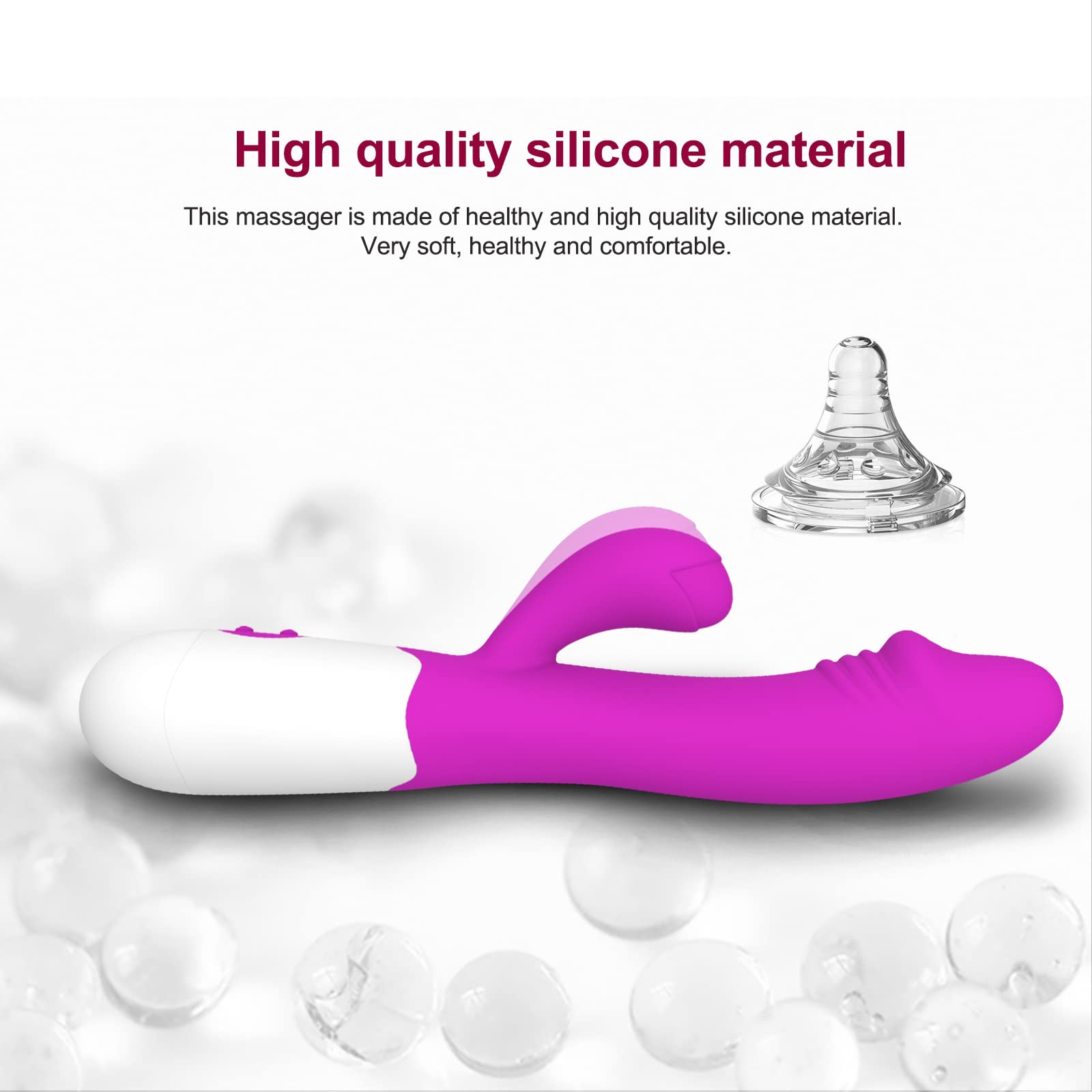 G Spot Vibrator - 12 Modes Rechargeable Dildo for Women & Couples - Intimate Pleasure