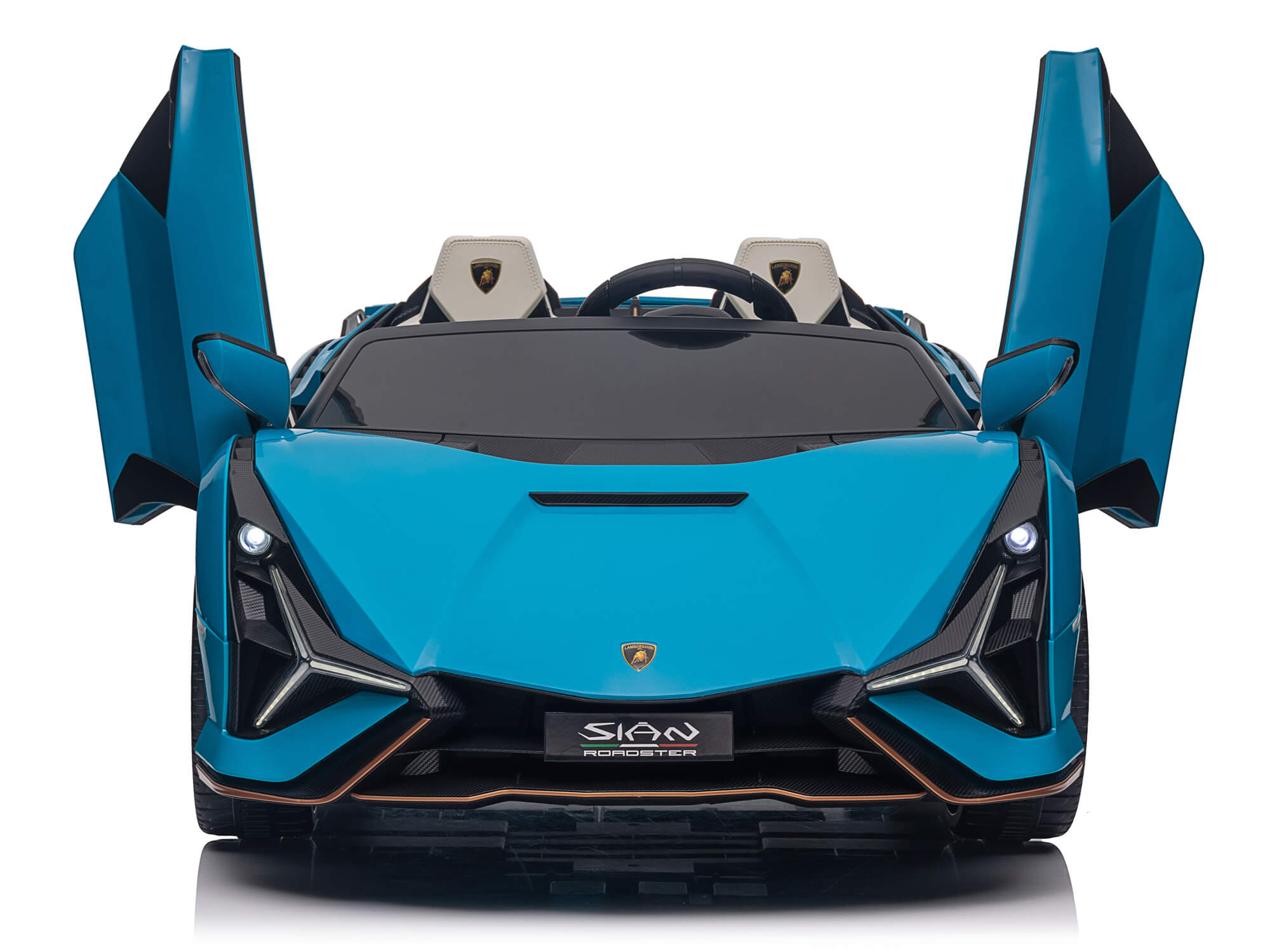 24V Lamborghini Sian Kids Electric Ride-On Car with Parent Remote Control - Blue | 2-Seater Toy Vehicle for Boys & Girls | Outdoor Play, Birthday Gifts, Backyard Fun