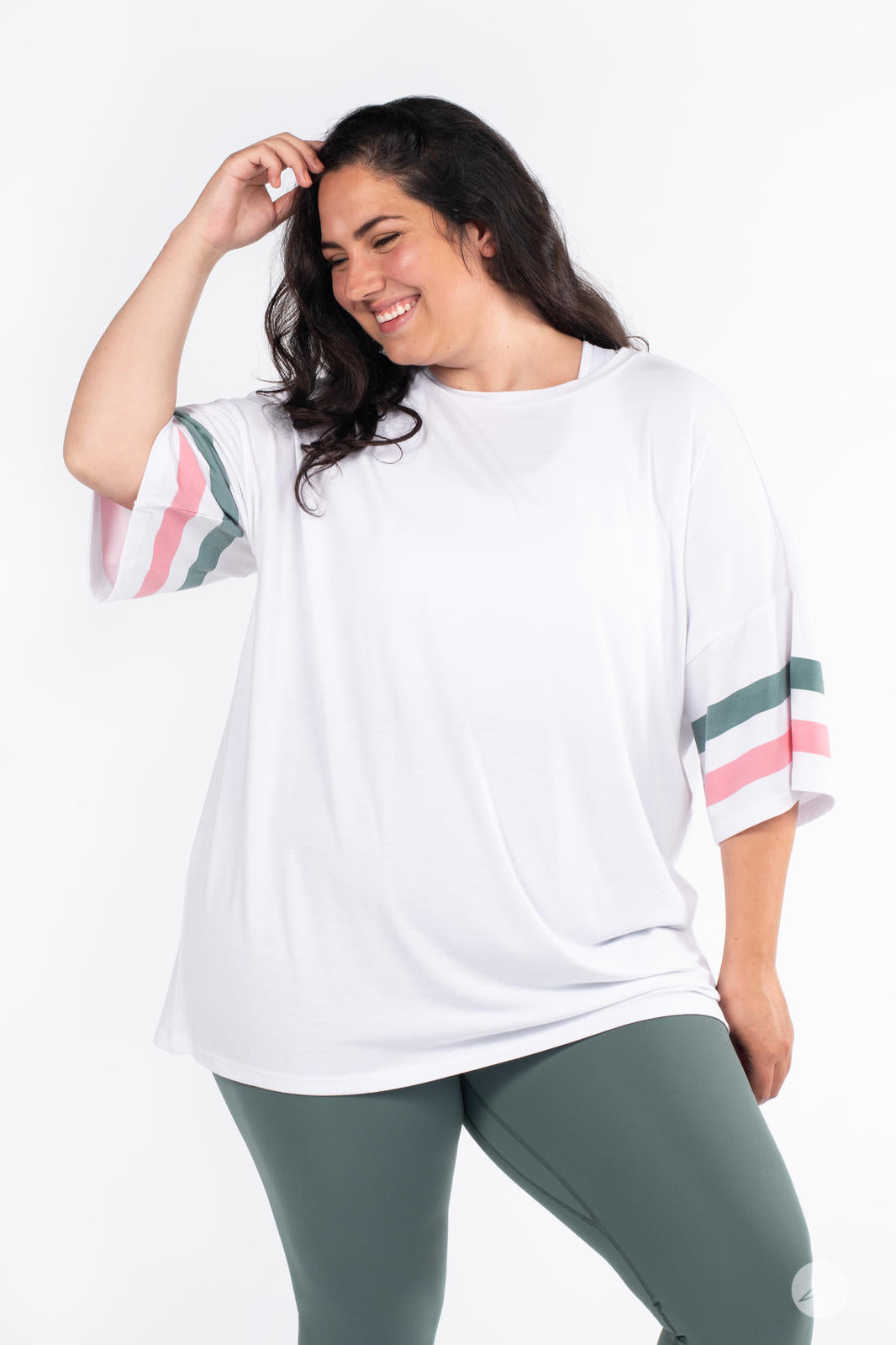 Oversized Varsity T-Shirt for Women - Trendy Casual Streetwear Top - Perfect for College, Gym & Everyday Wear
