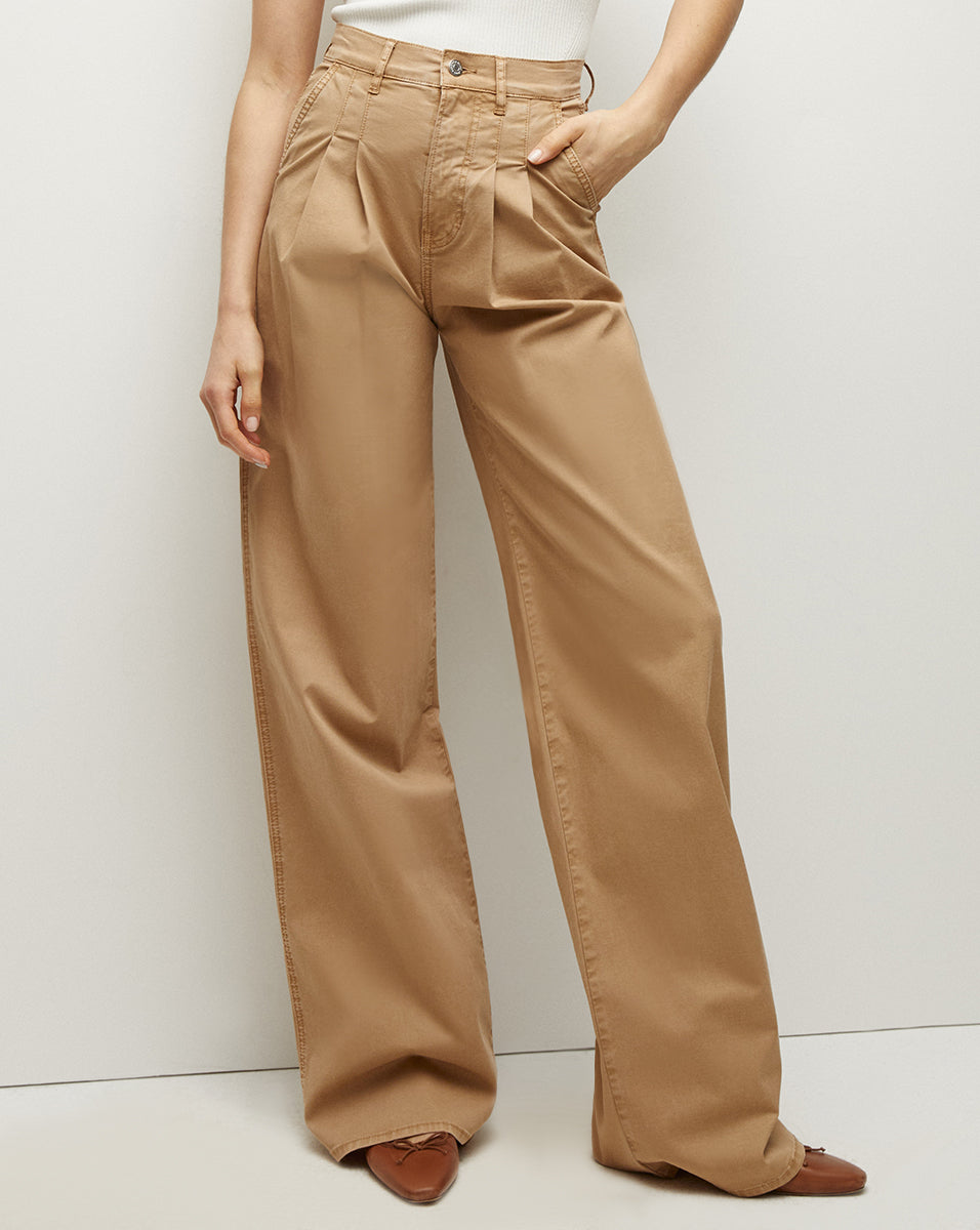 Mia Pleated Wide Leg Pants for Women - High Waisted Flowy Trousers with Pockets | Office Wear, Casual Outfits & Summer Fashion