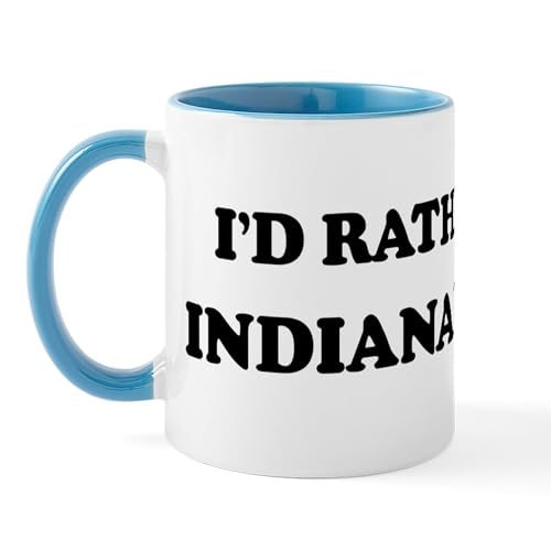 White/Blue Inside - Rather Be In Indianapolis Mug