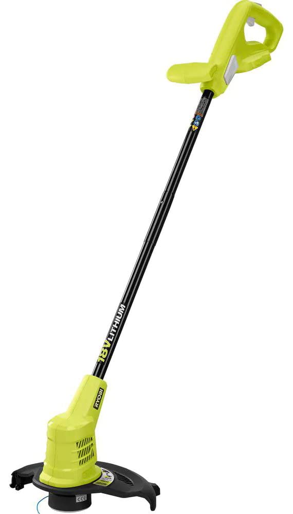 Ryobi ONE+ 18V 10-Inch Cordless Battery String Trimmer (Tool Only) - Lightweight Weed Eater for Lawn & Yard Maintenance - Perfect for Trimming Grass, Edging, and Landscaping
