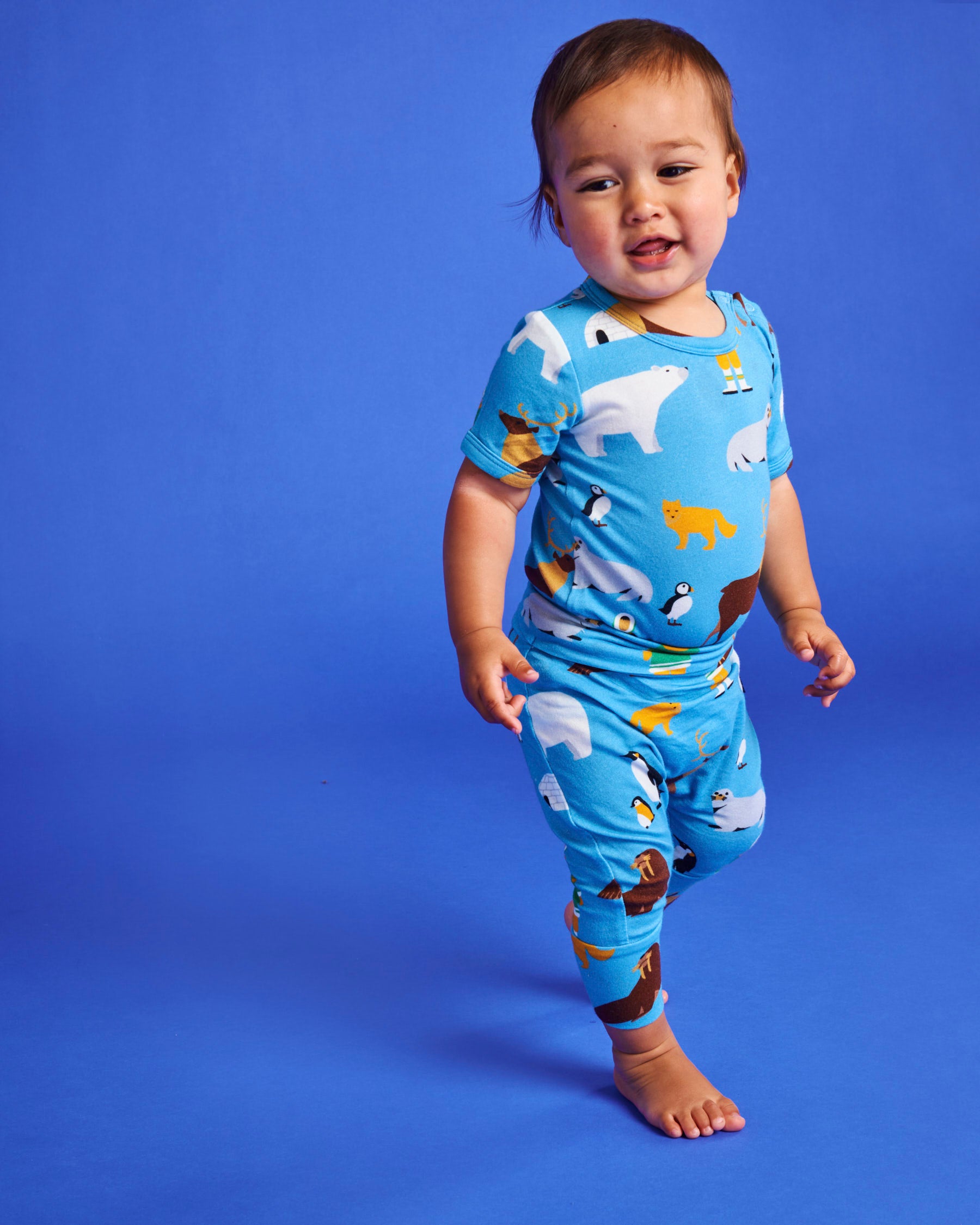 Arctic Circle Organic Cotton Short Sleeve Romper for Baby - Soft & Breathable Outfit for Summer, Playdates & Photo Shoots