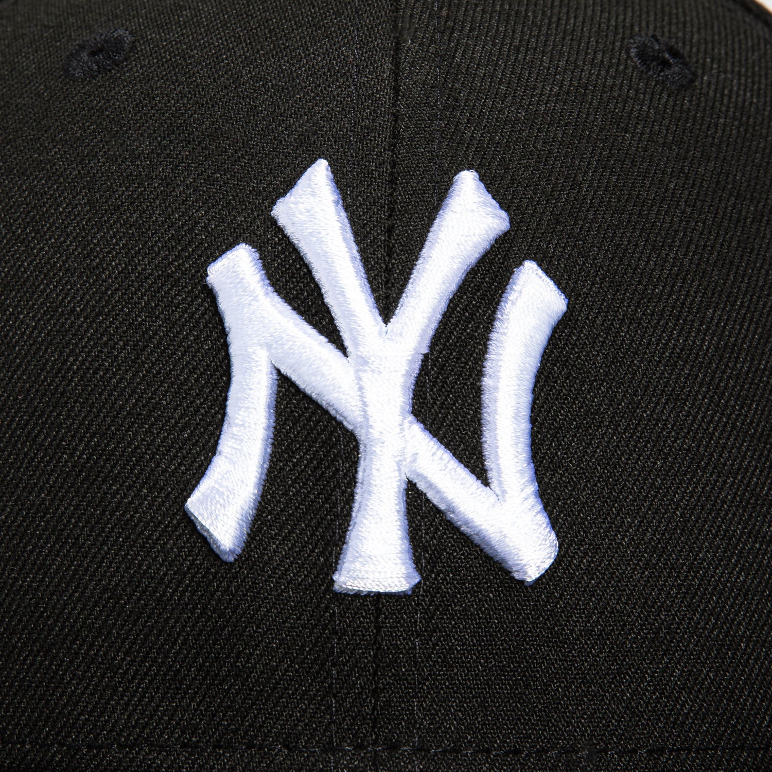 New Era 59Fifty New York Yankees 100th Anniversary Stadium Patch Snapback Hat - Black | Official MLB Baseball Cap for Men & Women | Perfect for Games, Collecting & Streetwear Fashion