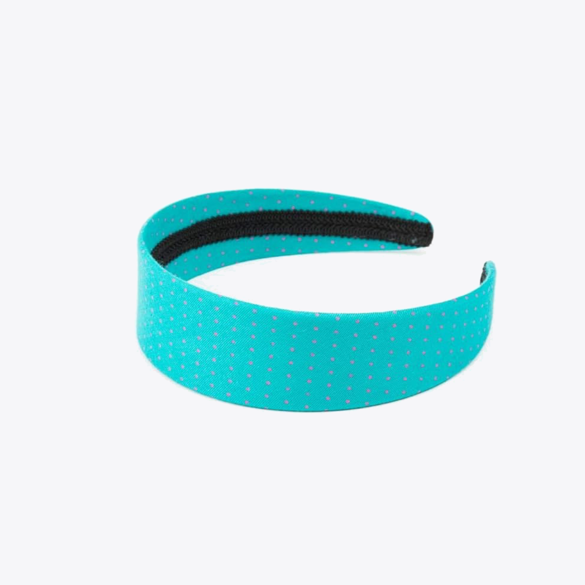 Stylish Teal Headband with Pink Dots - Fashion Hair Accessories for Women & Girls - Perfect for Workouts, Yoga, Sports and Everyday Wear