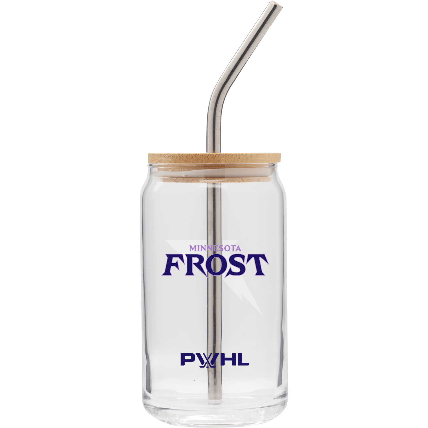 Minnesota Frost Insulated Soda Can Glass with Lid & Straw - 16oz Double Wall Stainless Steel Tumbler for Iced Coffee, Beer, and Cold Drinks - Perfect for Home, Office, and Outdoor Use