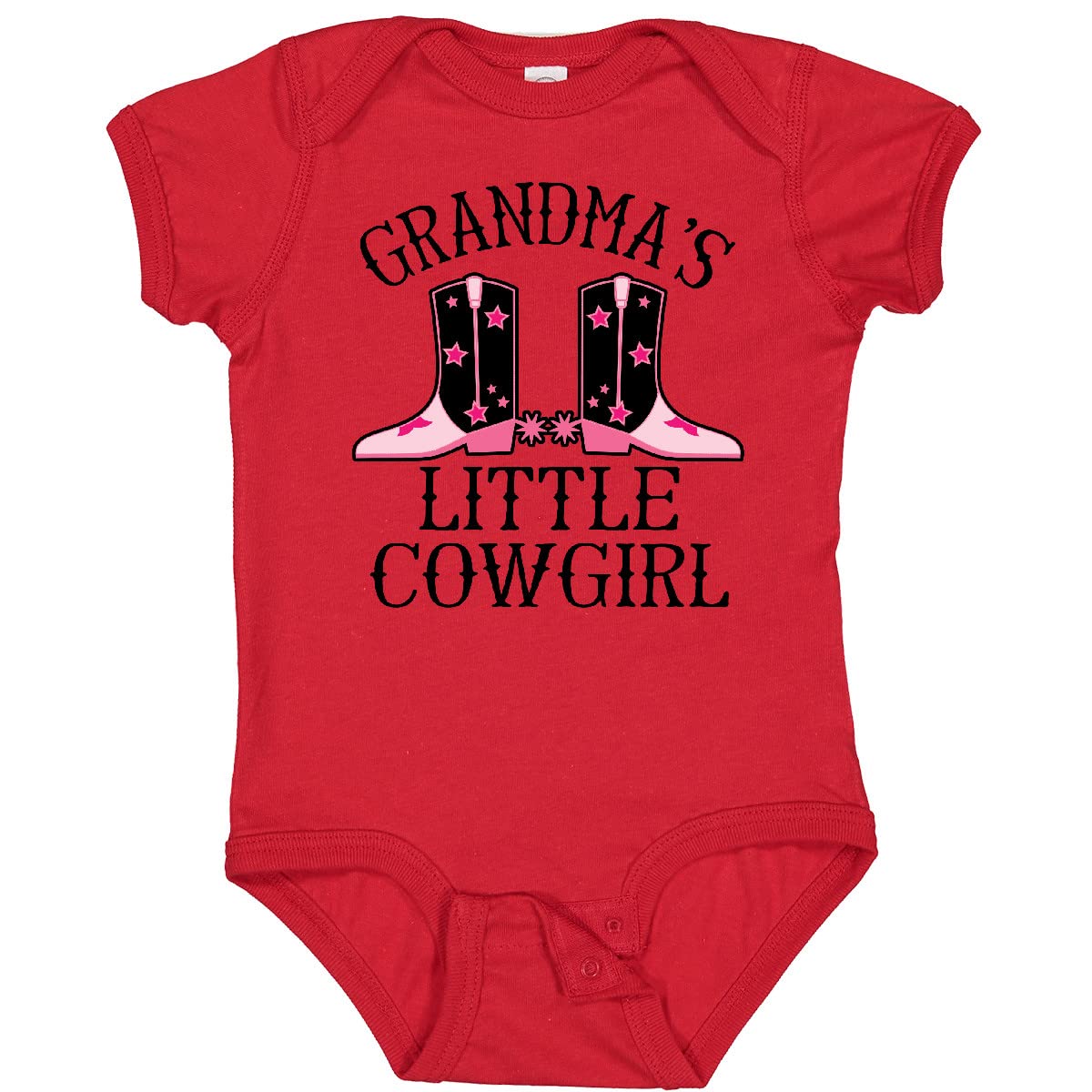 Inktastic Grandma Little Cowgirl Baby Bodysuit - Cute Western Outfit for Infants & Toddlers - Perfect for Cowgirl Themed Parties, Photo Shoots & Everyday Wear