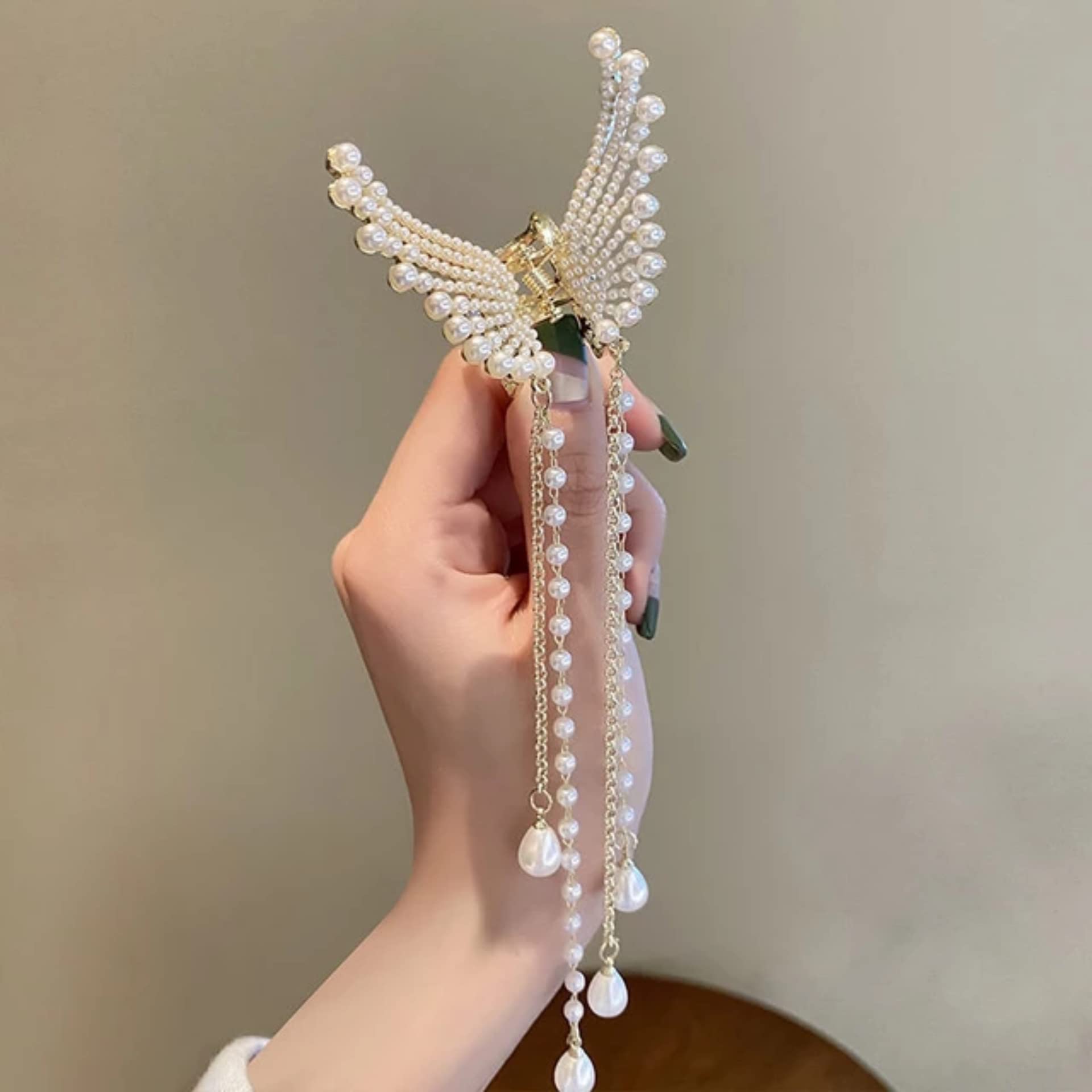 Sonpal Butterfly Hair Clip for Women & Girls - Elegant Metal Claw Hair Clips for Fancy Hairstyles, Bridal & Special Occasions - Perfect for Weddings, Parties & Everyday Wear