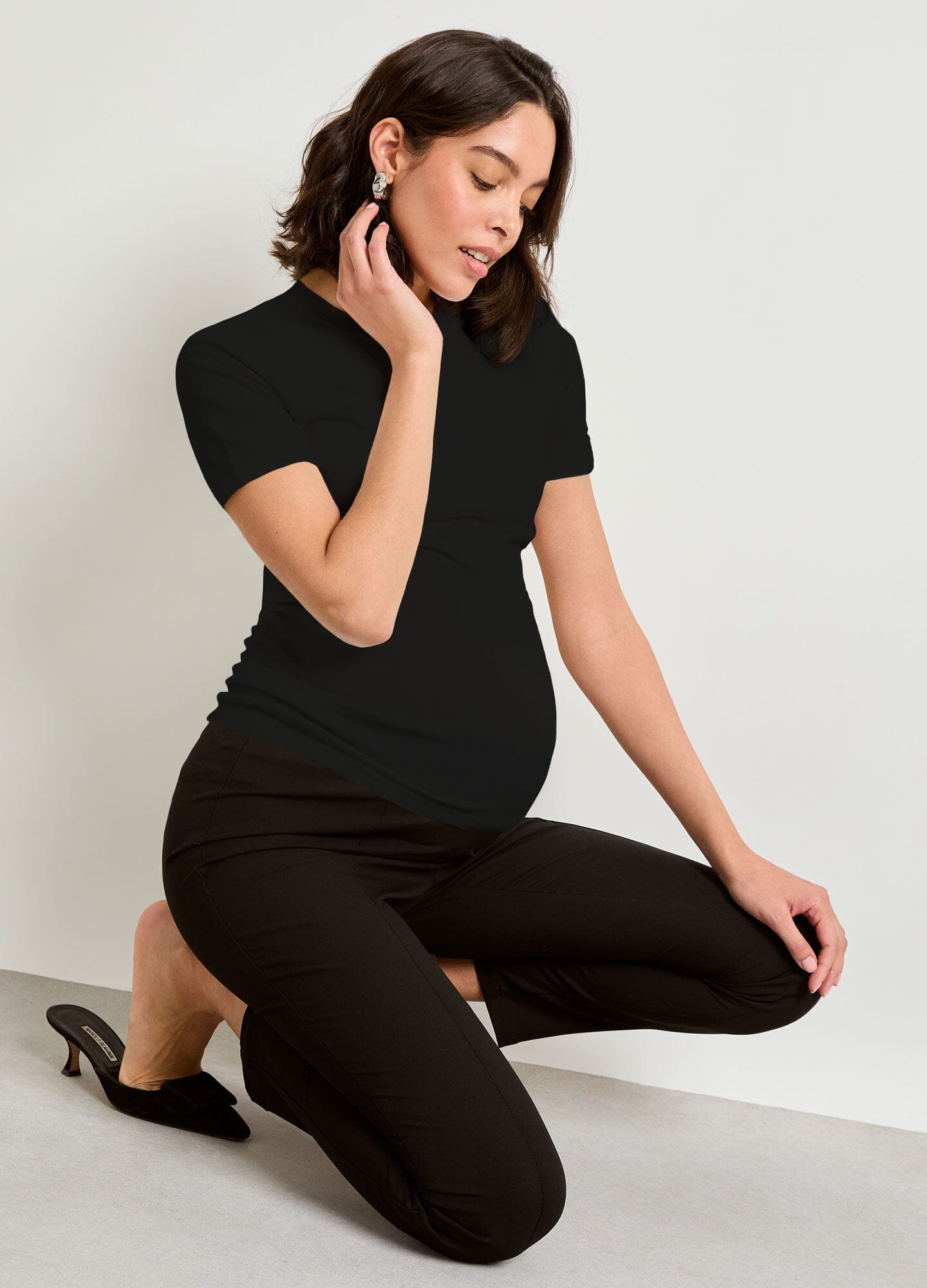 Eliza Softsculpt Sweater Tee - Women's Cozy Knit Top for Casual Wear & Layering | Perfect for Fall & Winter Outfits