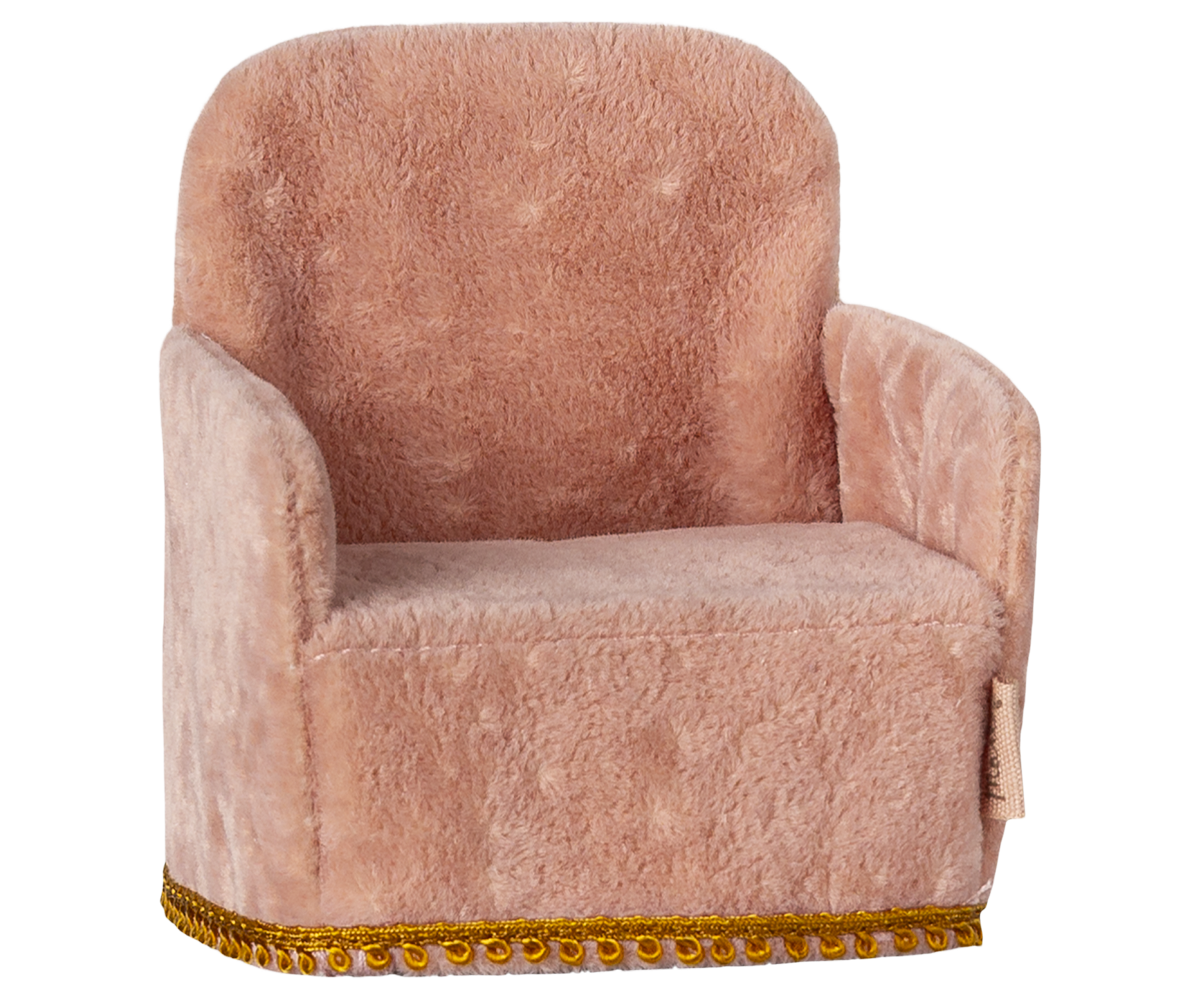 Foldable Mouse Chair in Rose Pink - Portable & Comfortable Pet Seat for Small Animals - Perfect for Home, Office, and Travel Use