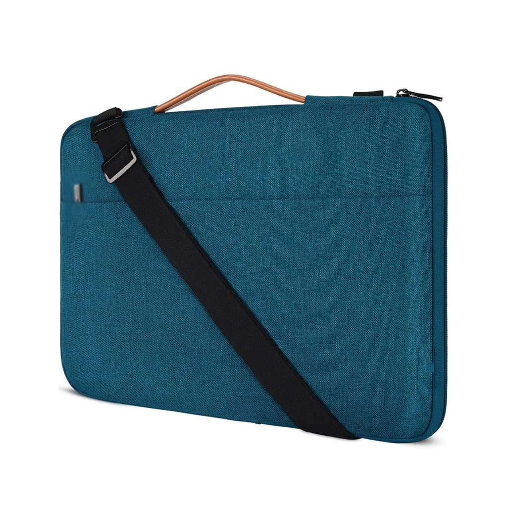 WPYYI 17-inch Waterproof Shockproof Laptop Sleeve Case - Green Protective Shoulder Bag for MacBook & Notebook | Perfect for Travel, Office & School Use