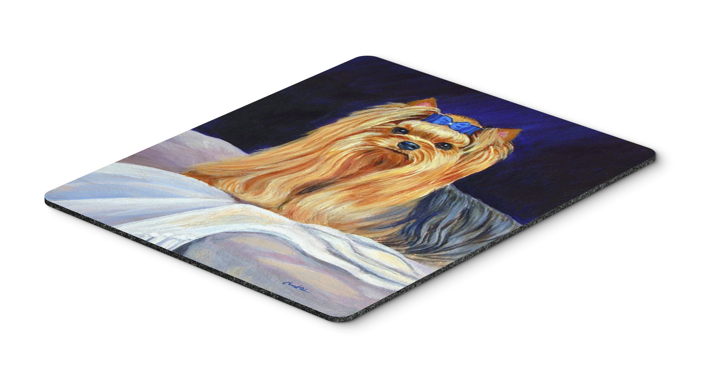 Yorkie Mouse Pad & Hot Pad - Washable Large Mouse Mat for Home Office, Gaming, and Computer Work | Caroline's Treasures 7157MP | Perfect for Laptops & Desktops