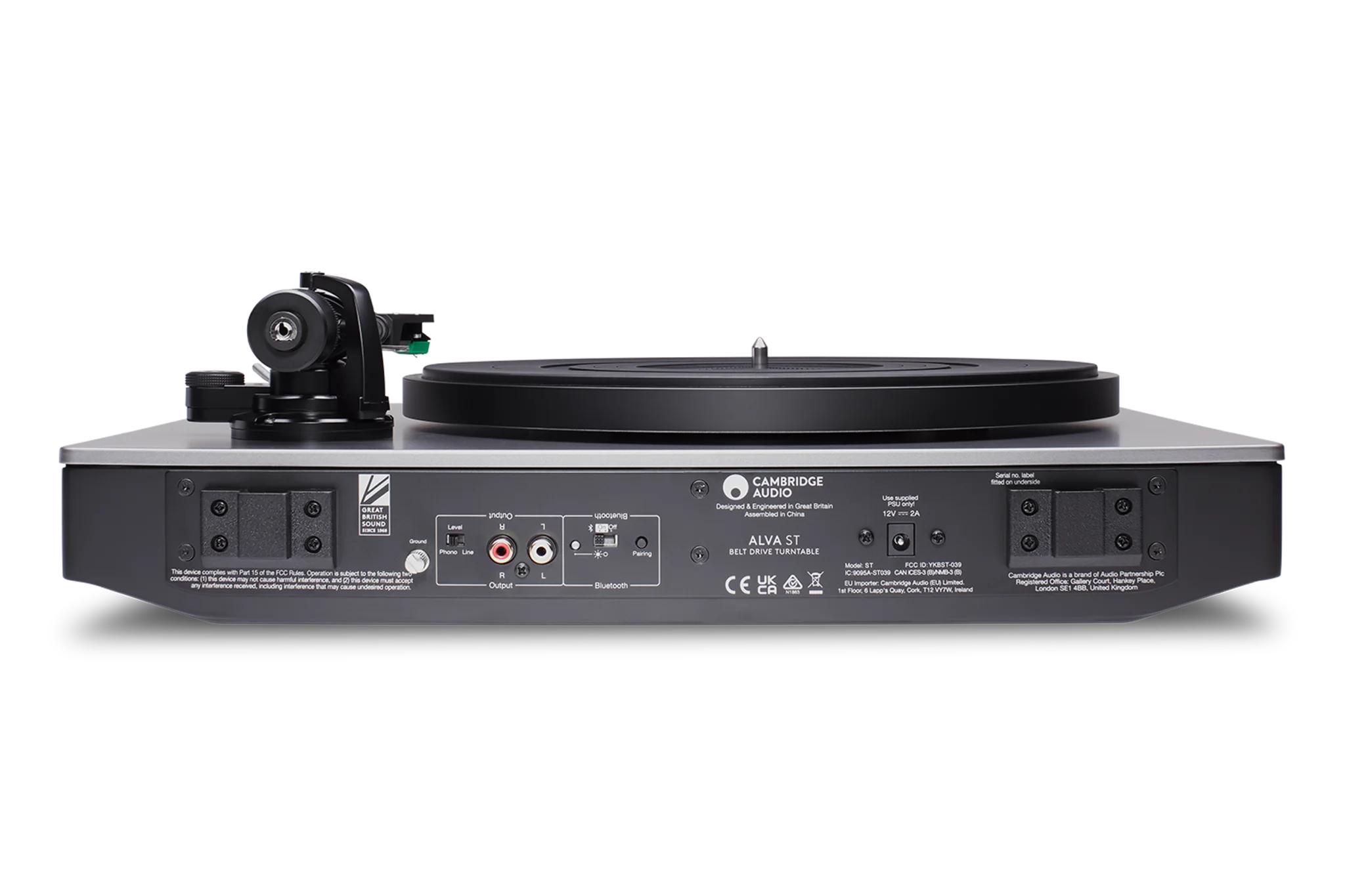 Cambridge Audio ALVA ST Belt Drive Turntable with Bluetooth® aptX HD - High Fidelity Vinyl Record Player for Home Audio & Wireless Streaming - Perfect for Audiophiles & Music Enthusiasts