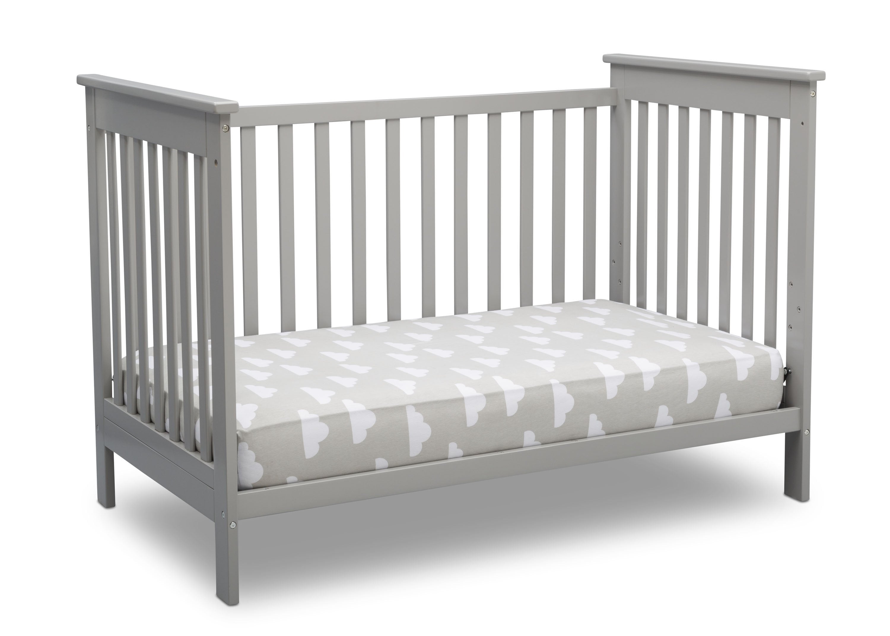 Adley 3-in-1 Convertible Baby Crib - Toddler Bed & Daybed - Safe Nursery Furniture for Newborns & Kids - Perfect for Bedrooms, Daycare & Guest Rooms
