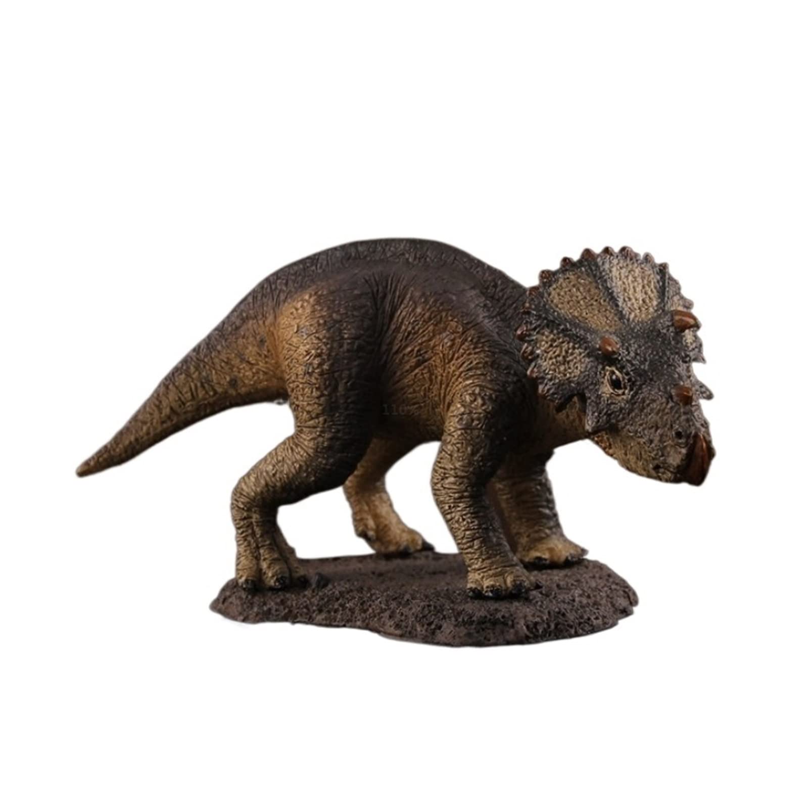 Realistic Triceratops Dinosaur PVC Figure - Detailed Simulation Dinosaur Model for Jungle Scene Decoration, Animal Toy Collection, and Educational Display | Perfect for Home Decor, Kids Playroom, and Diorama Projects