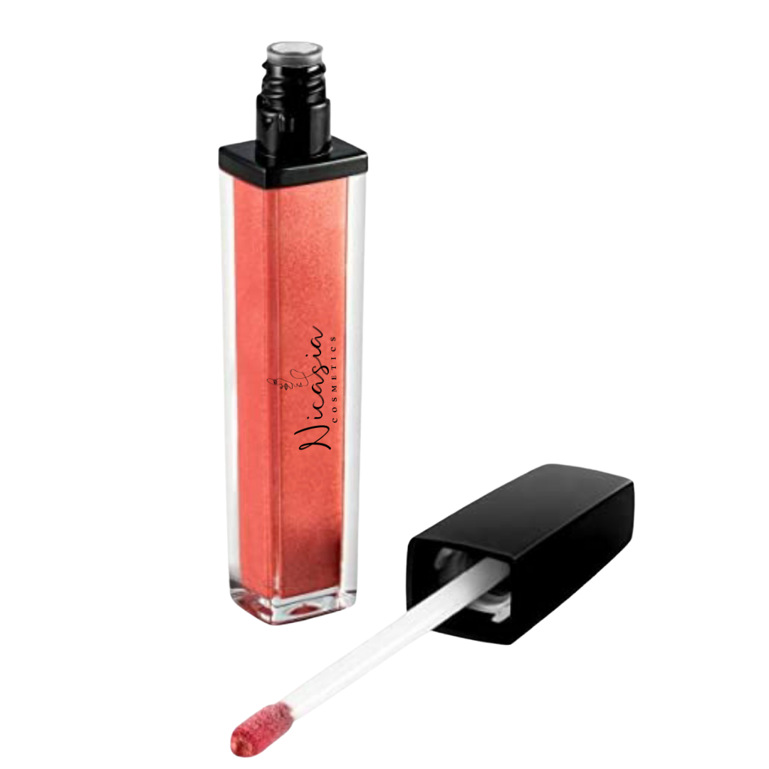 Long-Lasting Coral Shimmer Matte Liquid Lipstick - Waterproof, Smudge-Proof, All-Day Wear for Parties, Dates & Special Occasions