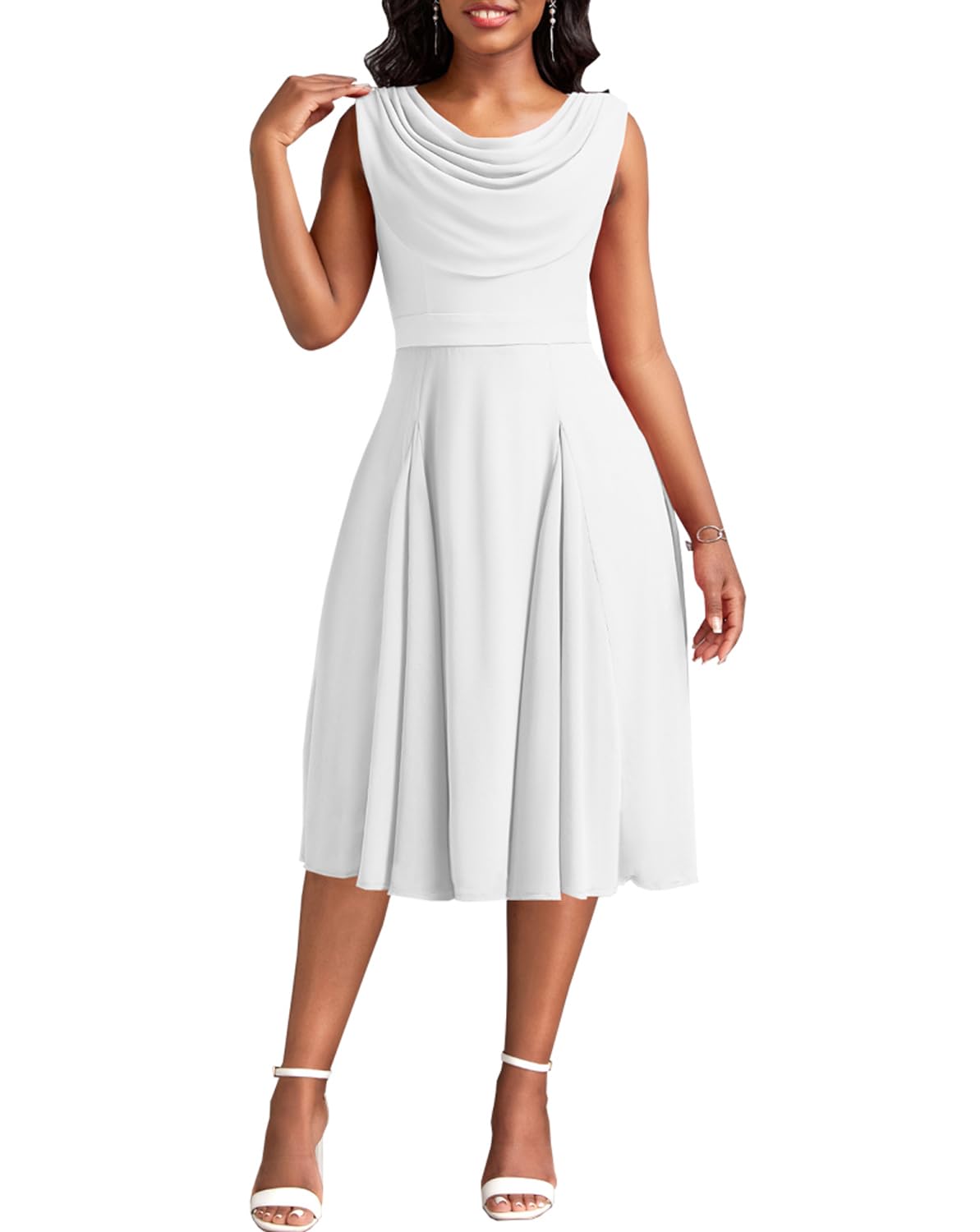 LightlyKiss Women's Summer Short Sleeve Blouse - Elegant Casual & Formal Tops for Wedding Guest, Church, Office Work | Breathable Comfort for Warm Weather