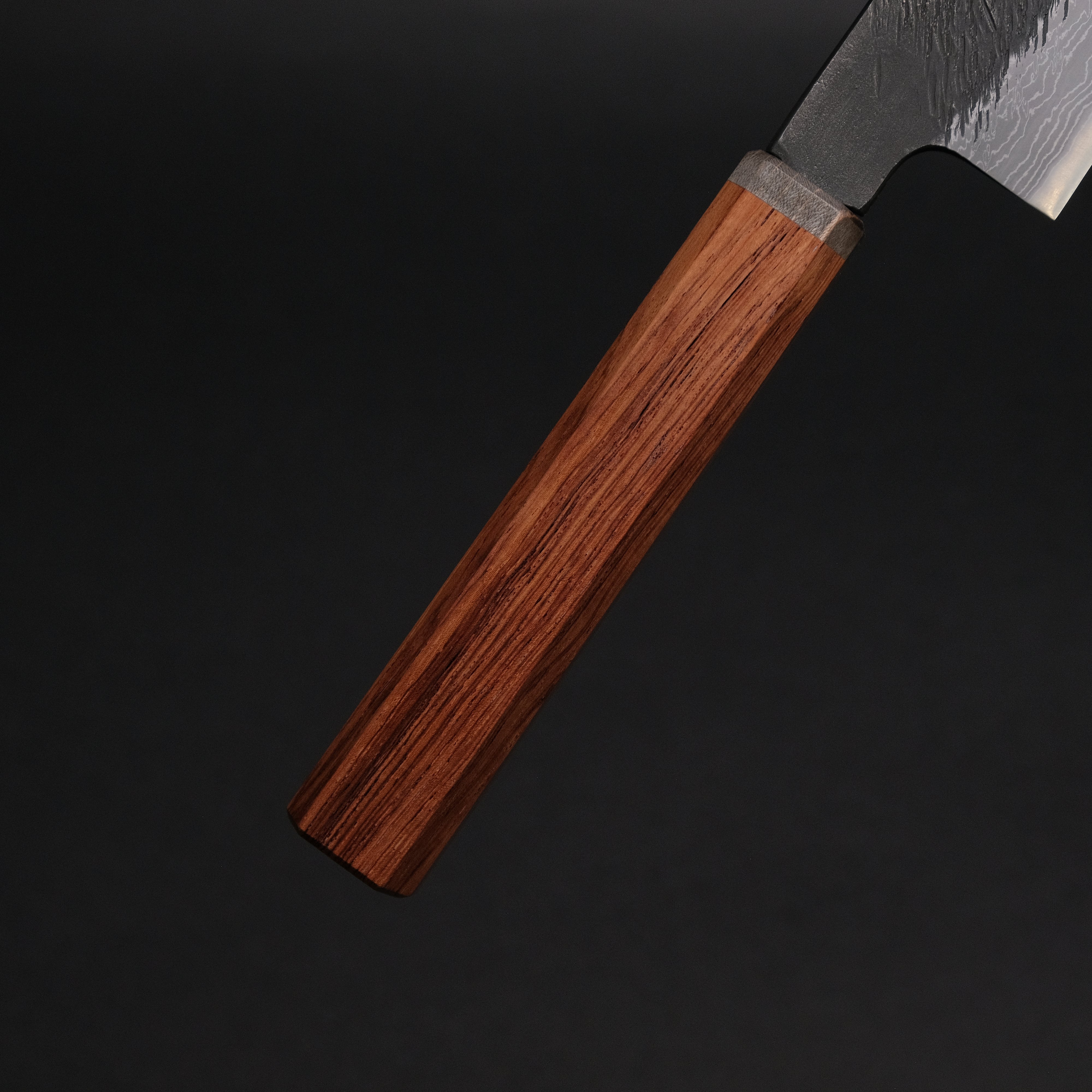 Premium Ajikataya White #2 Matsuba Damascus Petty Knife 150mm - Rosewood & Stabilized Wood Handle (#27) - Perfect for Slicing Fruits, Vegetables & Precision Kitchen Tasks