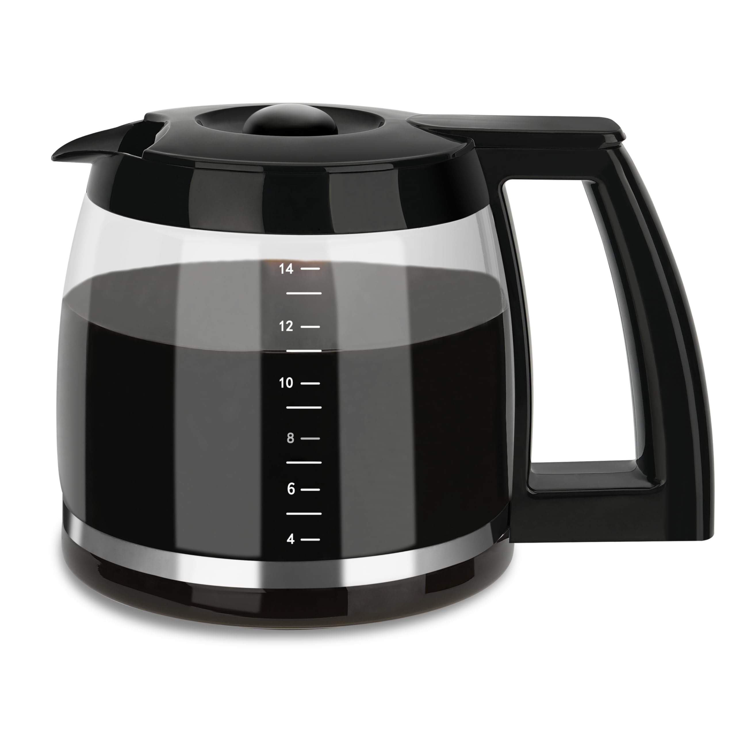 14-Cup Replacement Carafe for Cuisinart Coffee Maker - Compatible with DCC-3200, DCC-3200P1, DCC-2200, DCC-2600, DCC-2800 & CBC-7000PCFR (Model DCC-2200RC-1) - Perfect for Home, Office or Restaurant Use