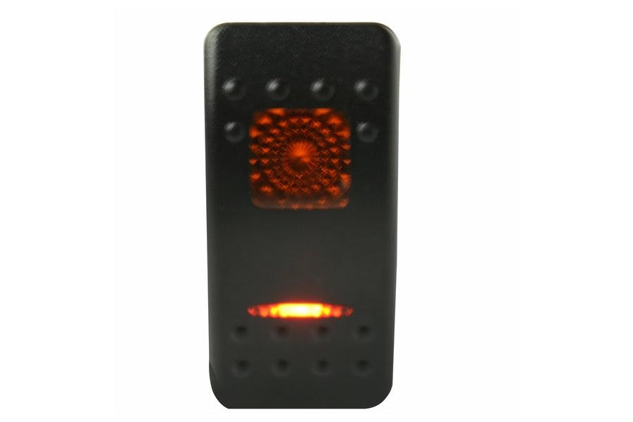 Bulldog Winch Rocker Switch ON/OFF 5 Pin Red - Heavy Duty Off-Road Vehicle Accessory for Jeep, Truck & ATV Winch Control