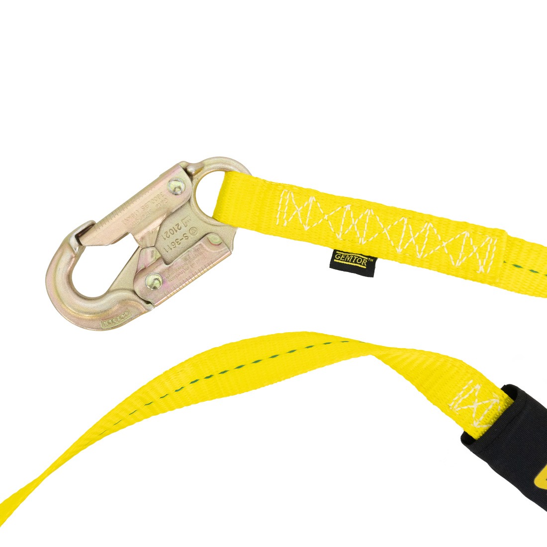 Premium Gemtor Web Lanyard with Secure Locking Snap Hooks - ID Badge Holder for Work, Events & Conferences (Black)