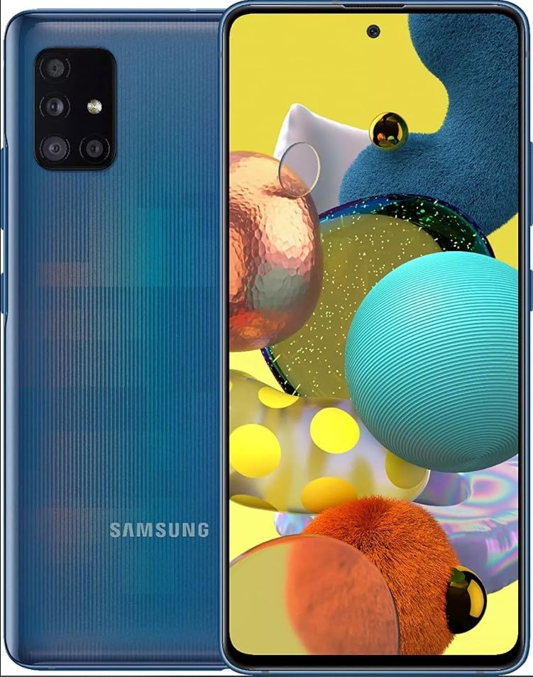 SAMSUNG Galaxy A51 5G Unlocked Smartphone 128GB - Android Phone | Prism Bricks Blue | Verizon Compatible (Renewed) - Perfect for Streaming, Gaming & Business Use