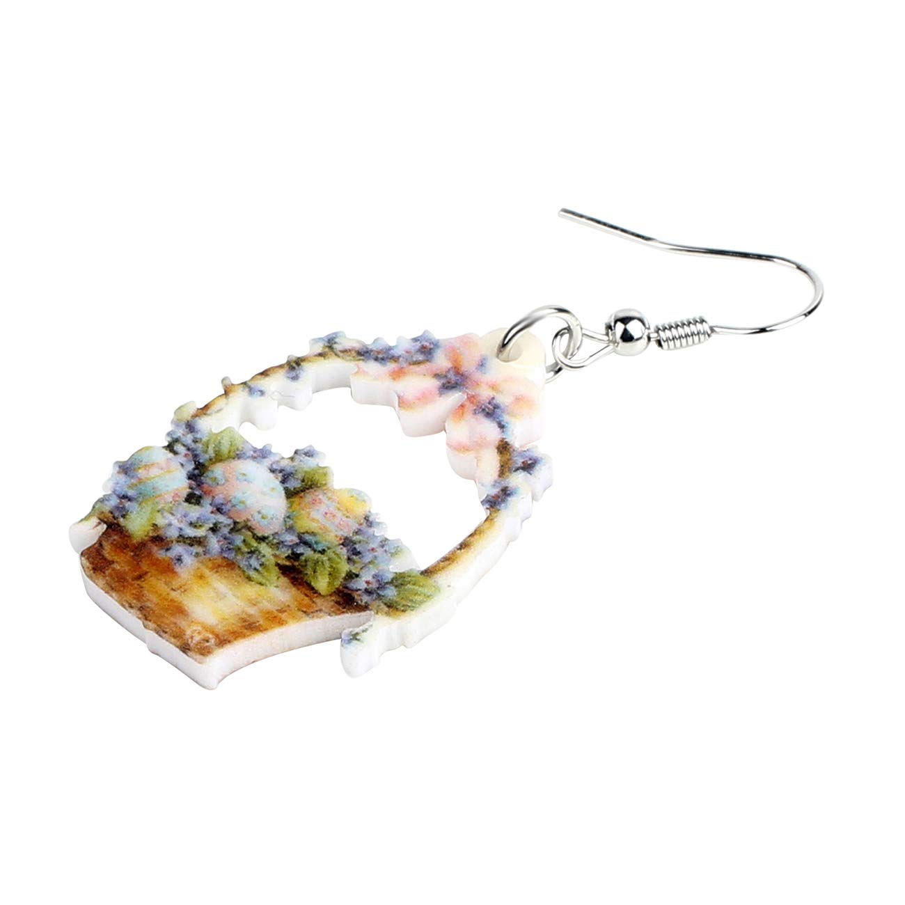 DOWAY Acrylic Easter Bunny Rabbit Earrings - Cute Drop Dangle Jewelry Gifts for Women & Girls - Funny Party Accessories for Easter, Spring Celebrations & Costume Events