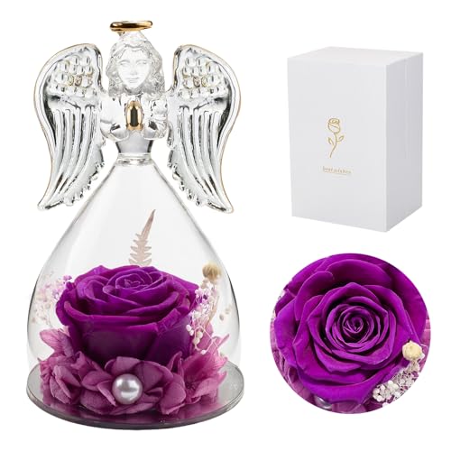 Purple in Big Glass Angel