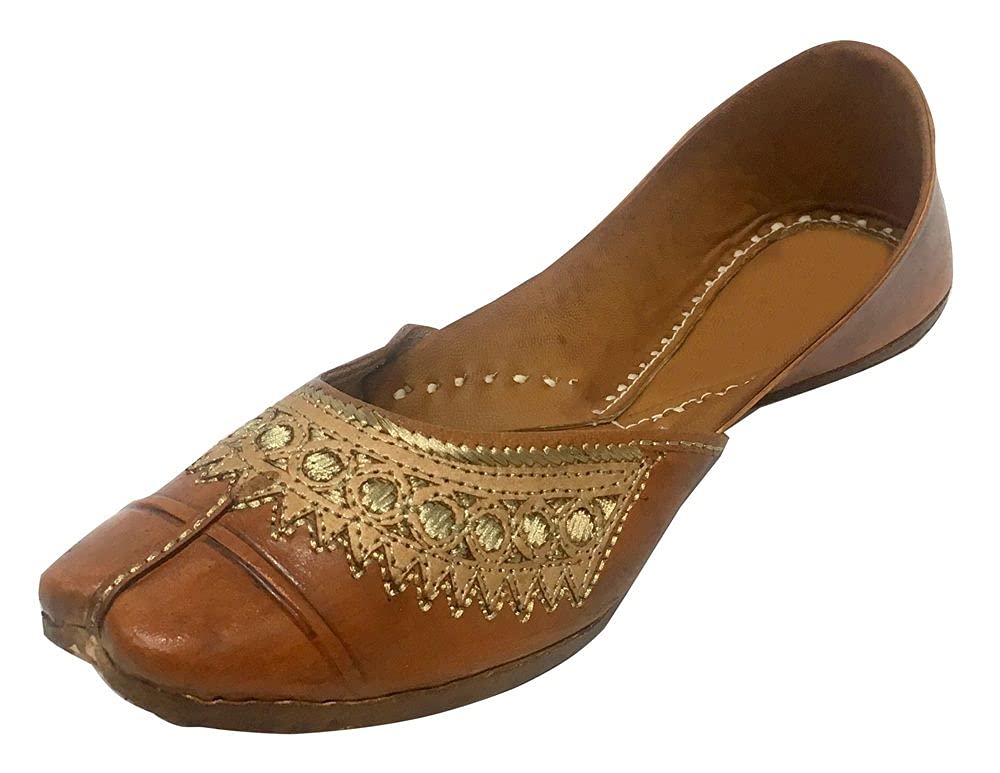 Handmade Punjabi Jutti Khussa Shoes - Embroidered & Beaded Traditional Indian Footwear for Weddings, Parties & Ethnic Fashion