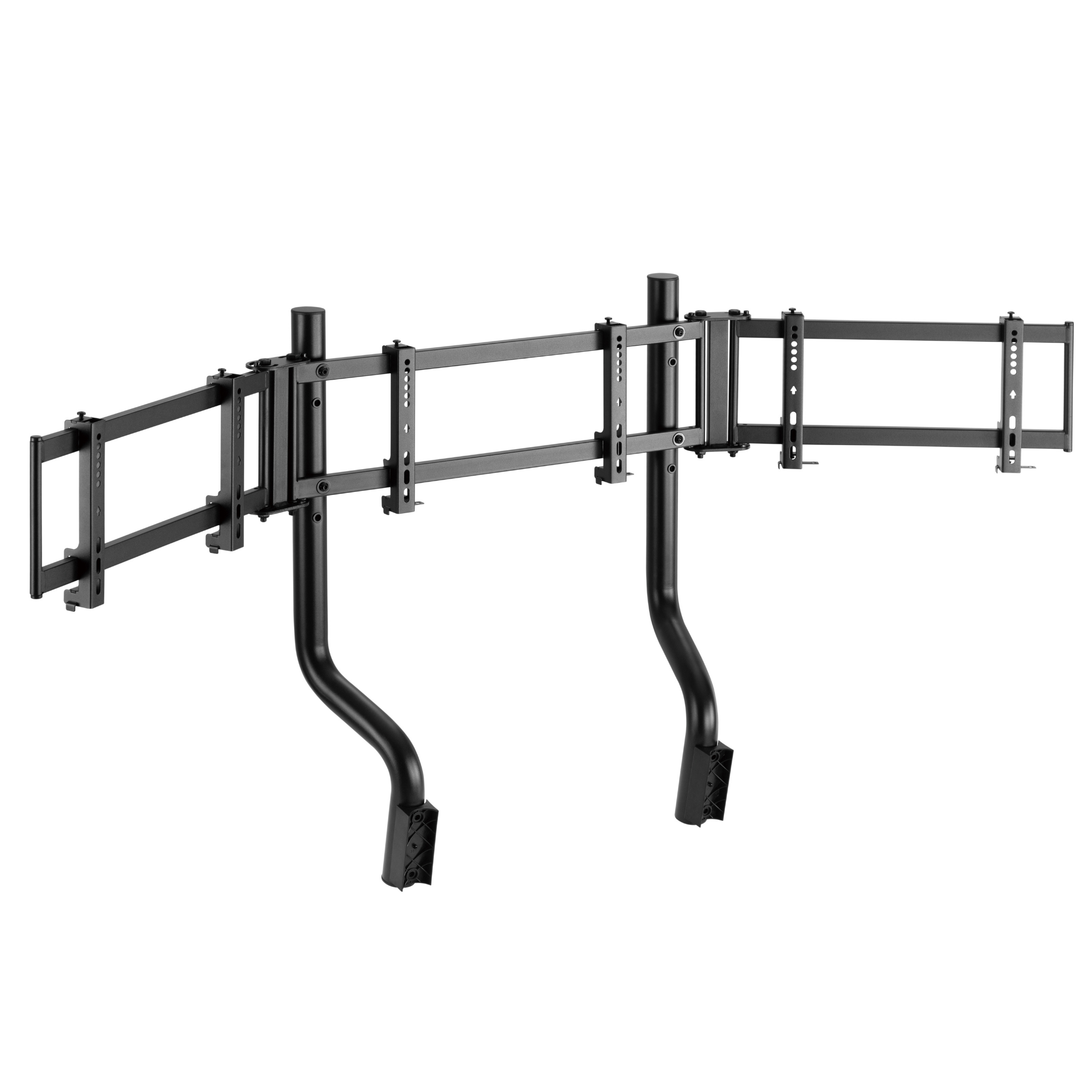 Downforce Triple Monitor Mount Stand - Heavy Duty Clamp for 3 Screens up to 32