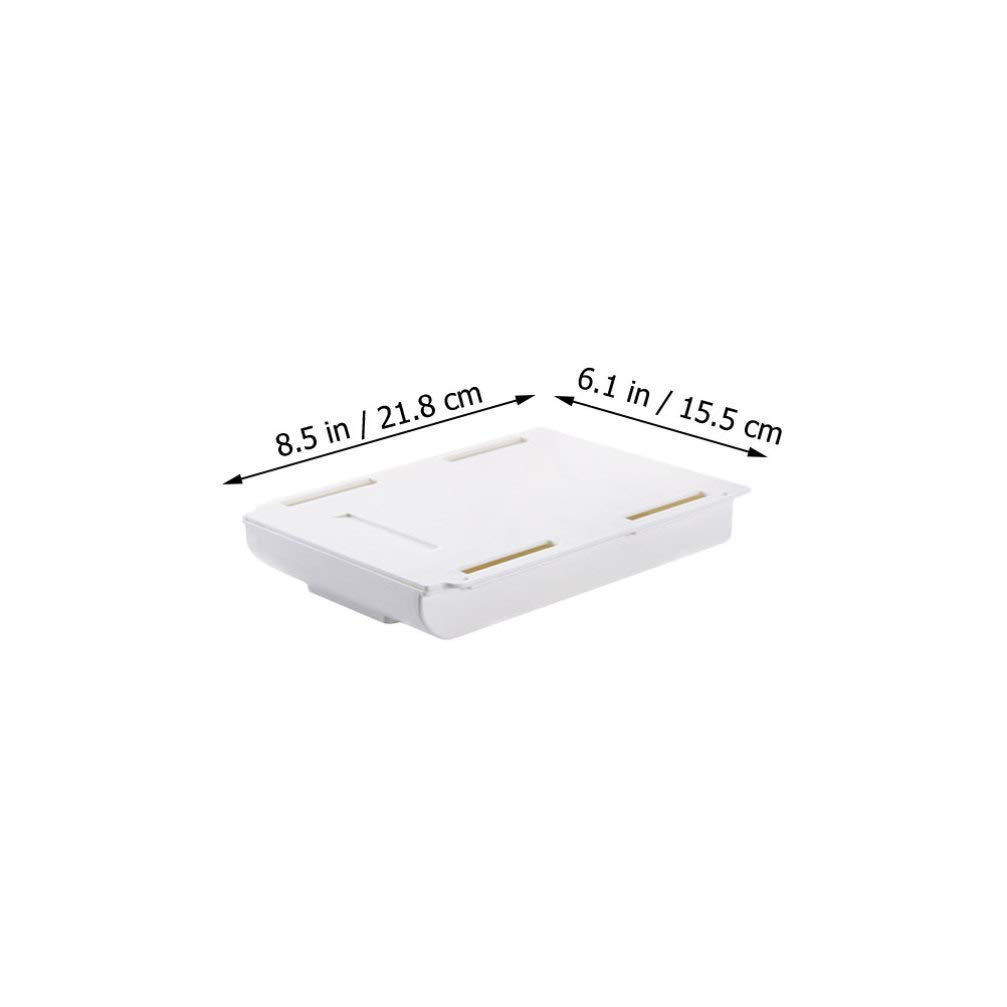 2-Pack Under Desk Storage Drawers - Cabilock Office Organizer for Stationery, Files & Supplies | Perfect for Home Office, Study Desk & Workspace Organization