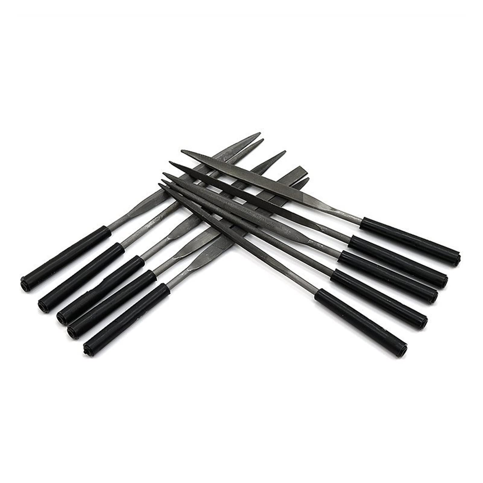 10pcs Needle File Set for Guitar Repair & Wood Carving - Saddle Nut Sharpening Tools