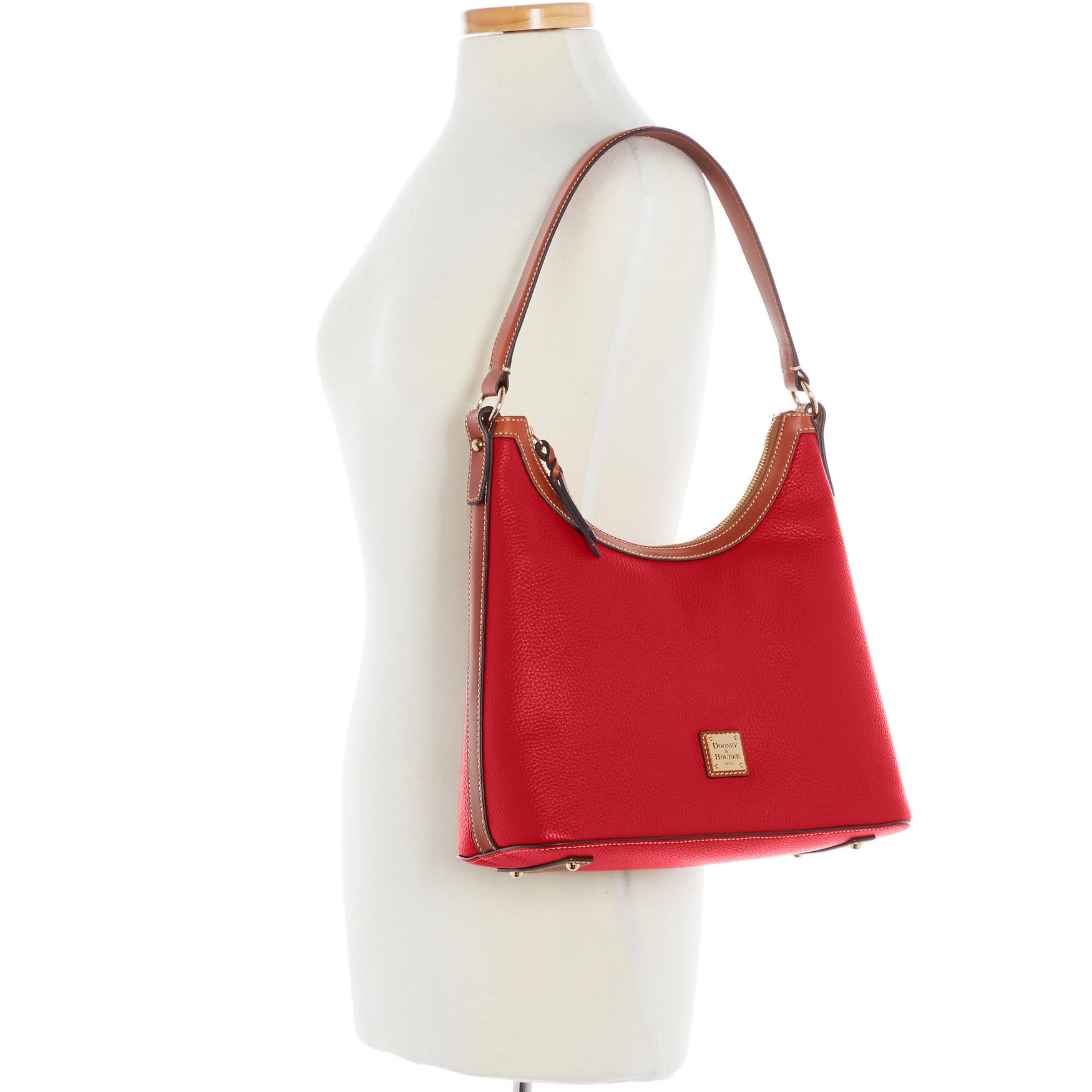 Dooney & Bourke Women's Pebble Grain Leather Hobo Shoulder Bag - Stylish Crossbody Purse for Work, Travel & Everyday Use