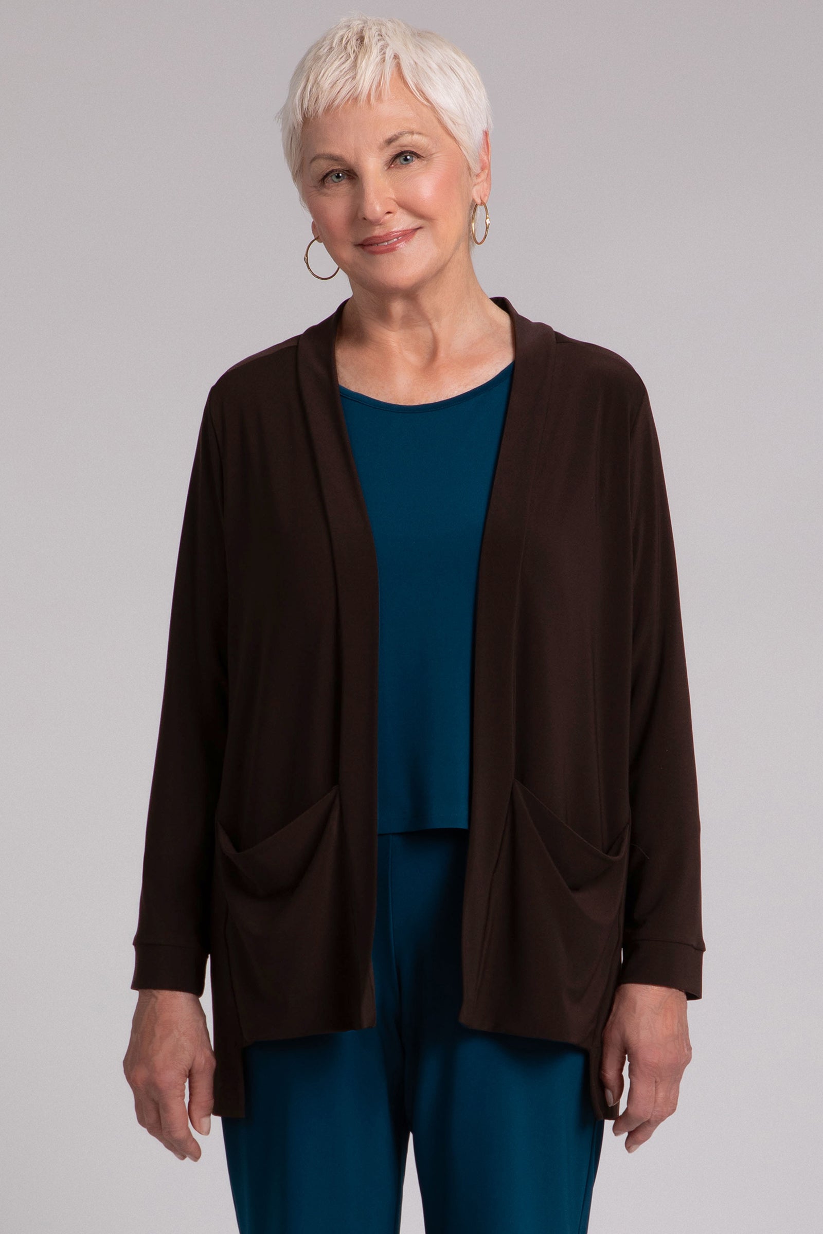 Premium Core Cardigan Sweater for Women & Men - Soft & Warm Chocolate Brown Knitwear | Perfect for Fall, Winter & Casual Outfits
