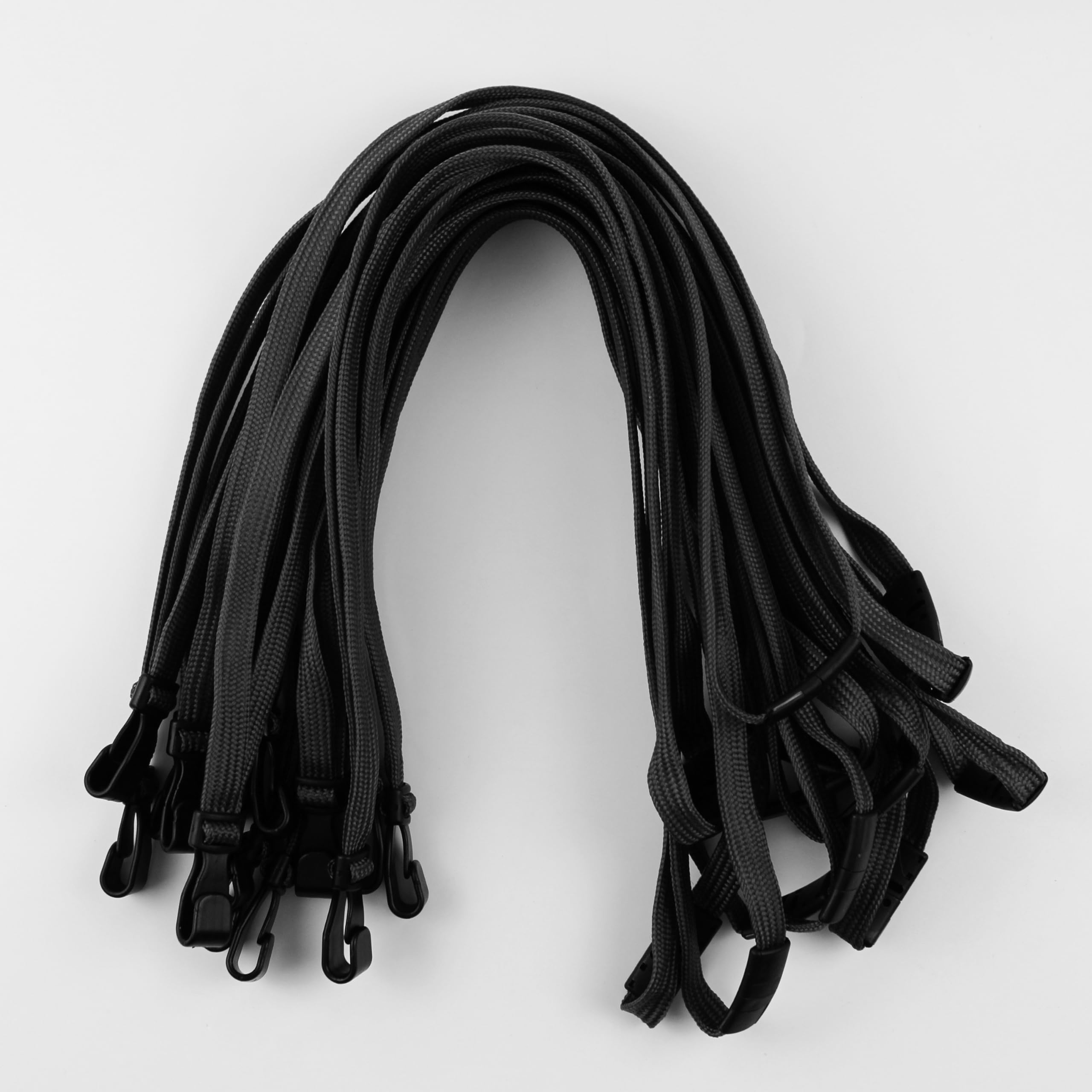 Breakaway Lanyards for ID Badges - No-Twist Plastic Hook for School & Hospital Use