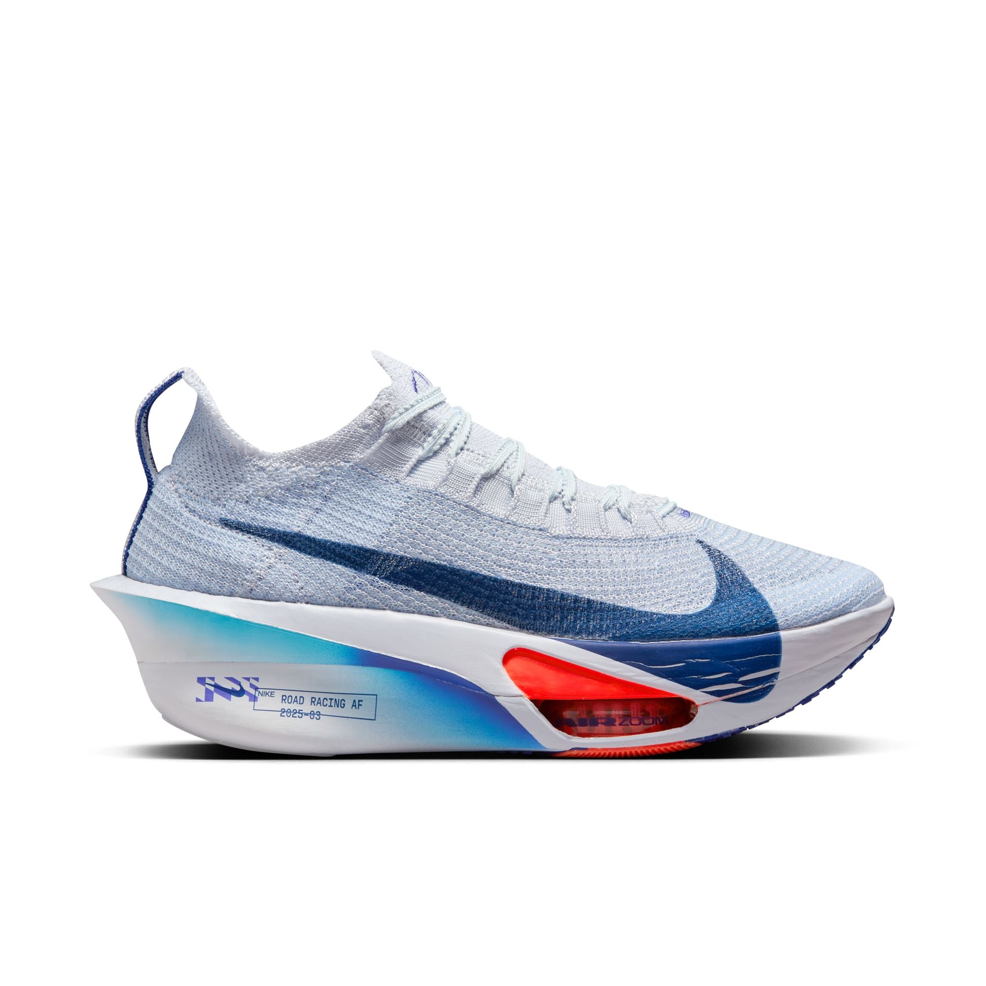 Nike Women's Alphafly 3 Running Shoes - Football Grey/Blue Void Ghost - Lightweight Cushioned Road Racing Sneakers for Marathon Training & Long Distance Running