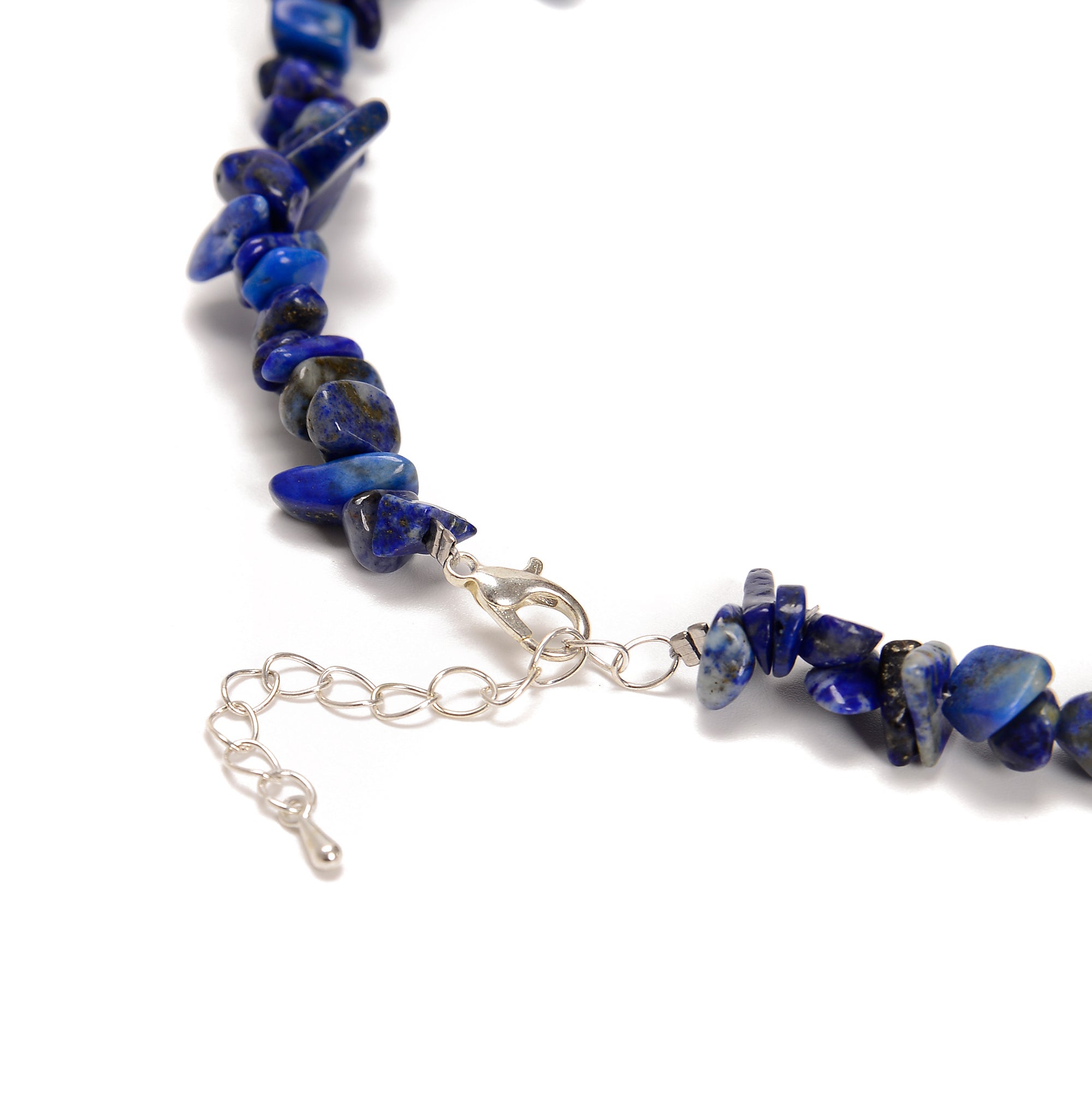 02 Mixed Gemstone Chips 6-8mm Beaded Necklace - 16