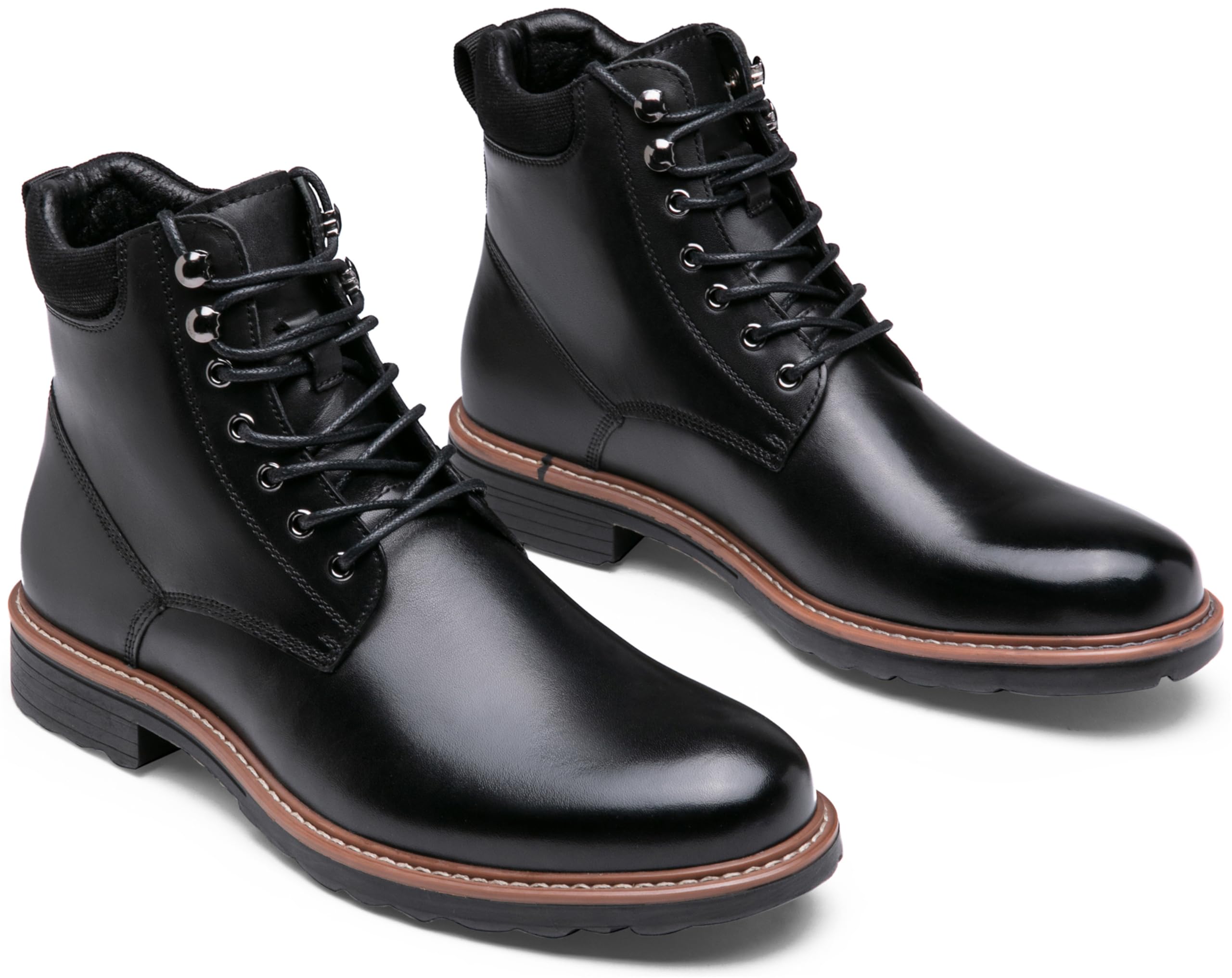 Premium Men's Leather Dress Boots - Formal Chukka Boots for Business & Office Wear | Comfortable & Stylish Men's Boots for Work, Weddings & Professional Occasions