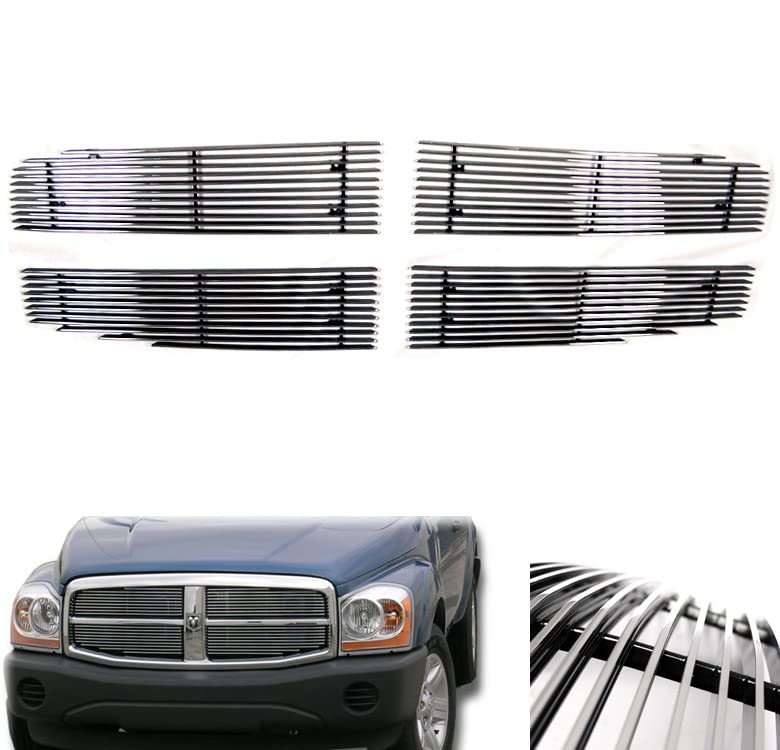 2004-2006 Durango Billet Grille Insert Set (4pcs) - Front Bumper Upgrade for Off-Road Style