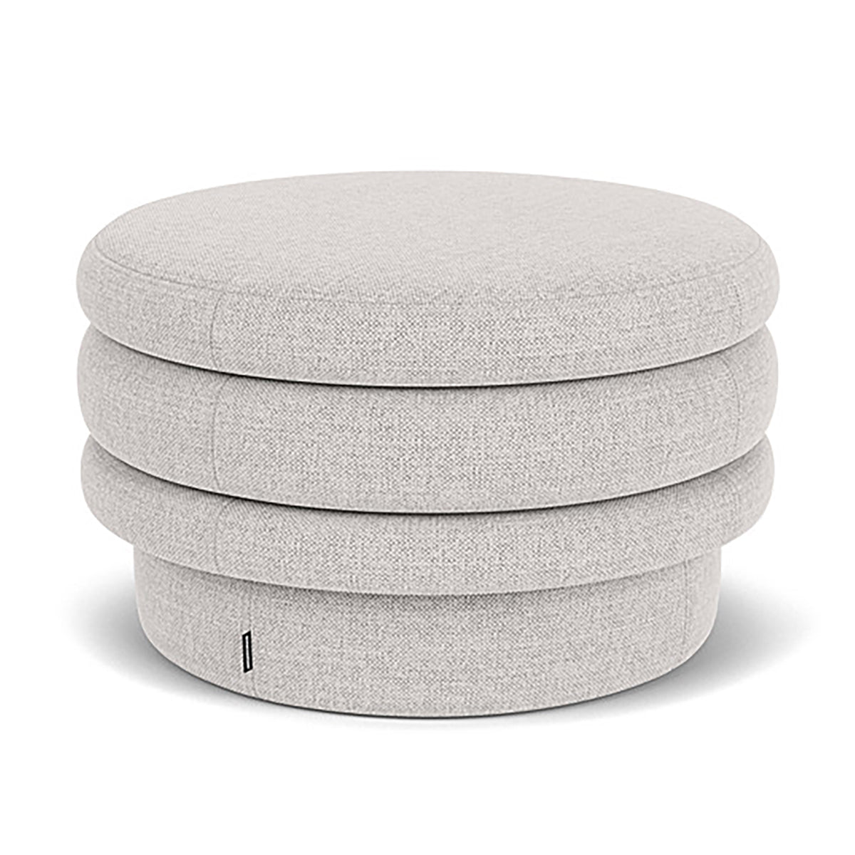 Honey Fabric Storage Ottoman with Tufted Top - Stylish Footrest, Coffee Table & Extra Seating for Living Room, Bedroom & Nursery